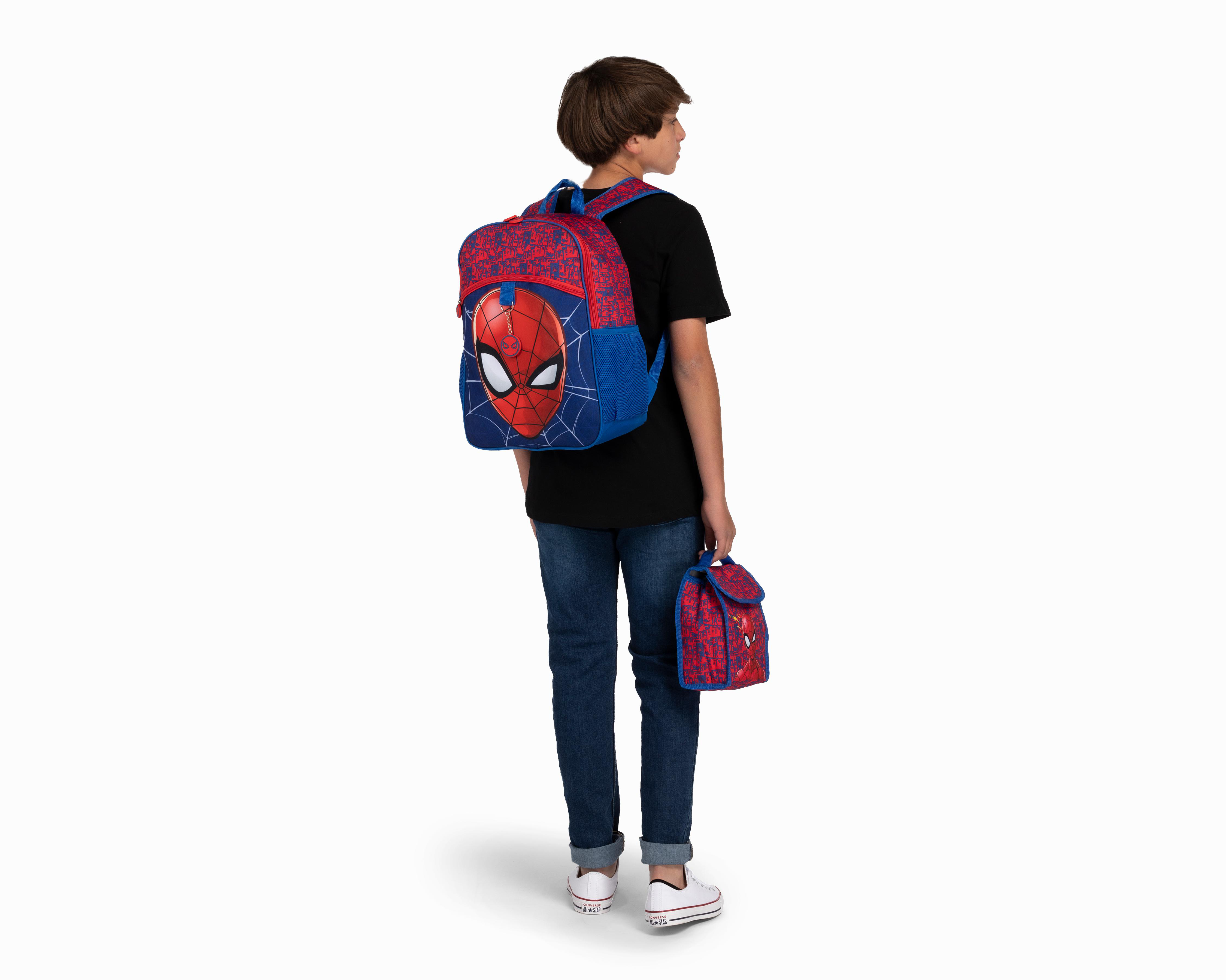 Foto 8 | Mochila Spider-Man Azul/Rojo 3 Piezas