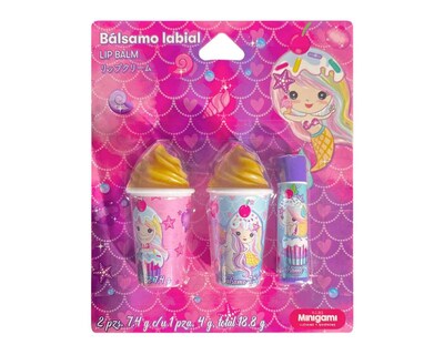 Foto 1 | Bálsamo Labial Minigami 3 Piezas