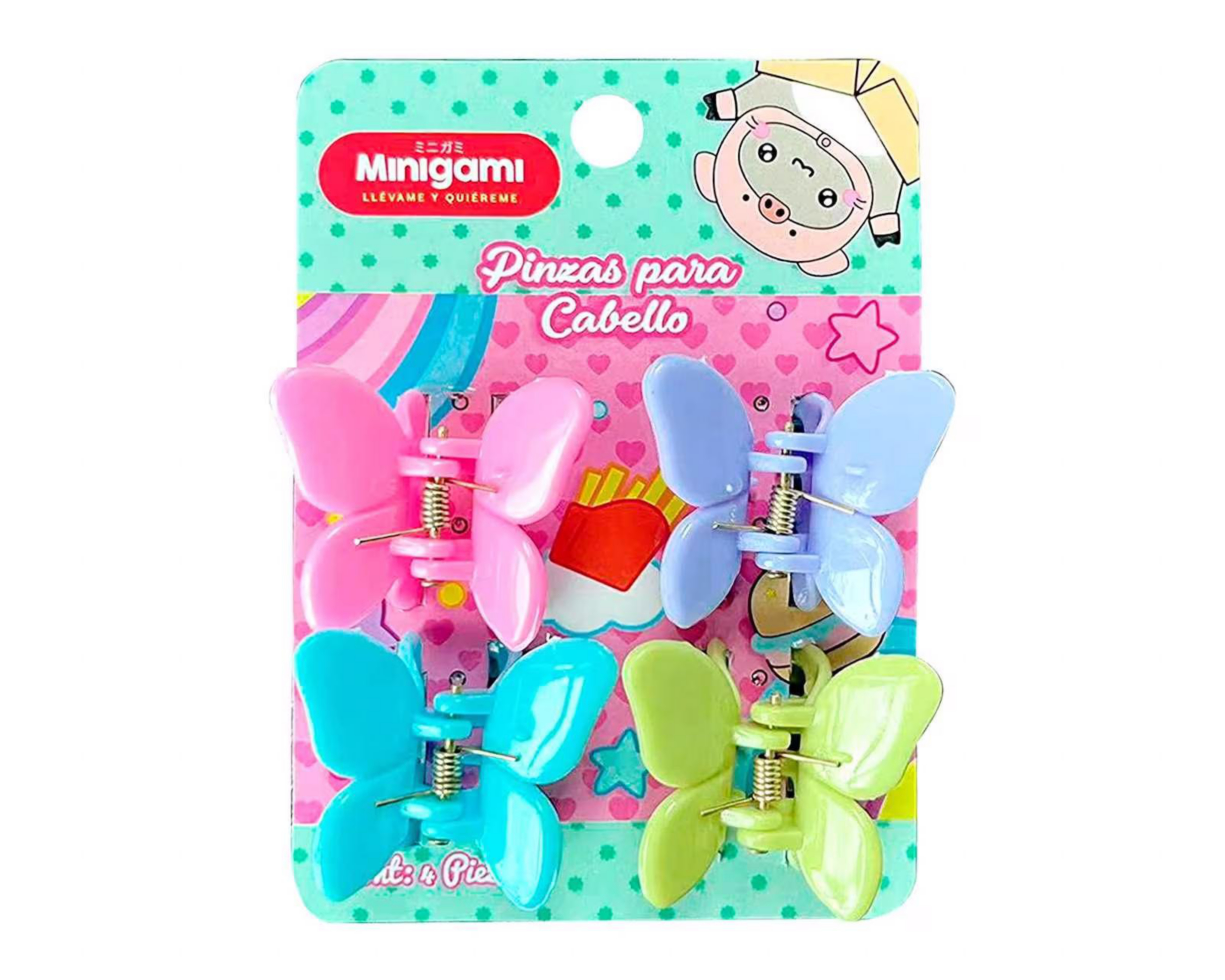 Broches para Cabello Minigami 4 Piezas