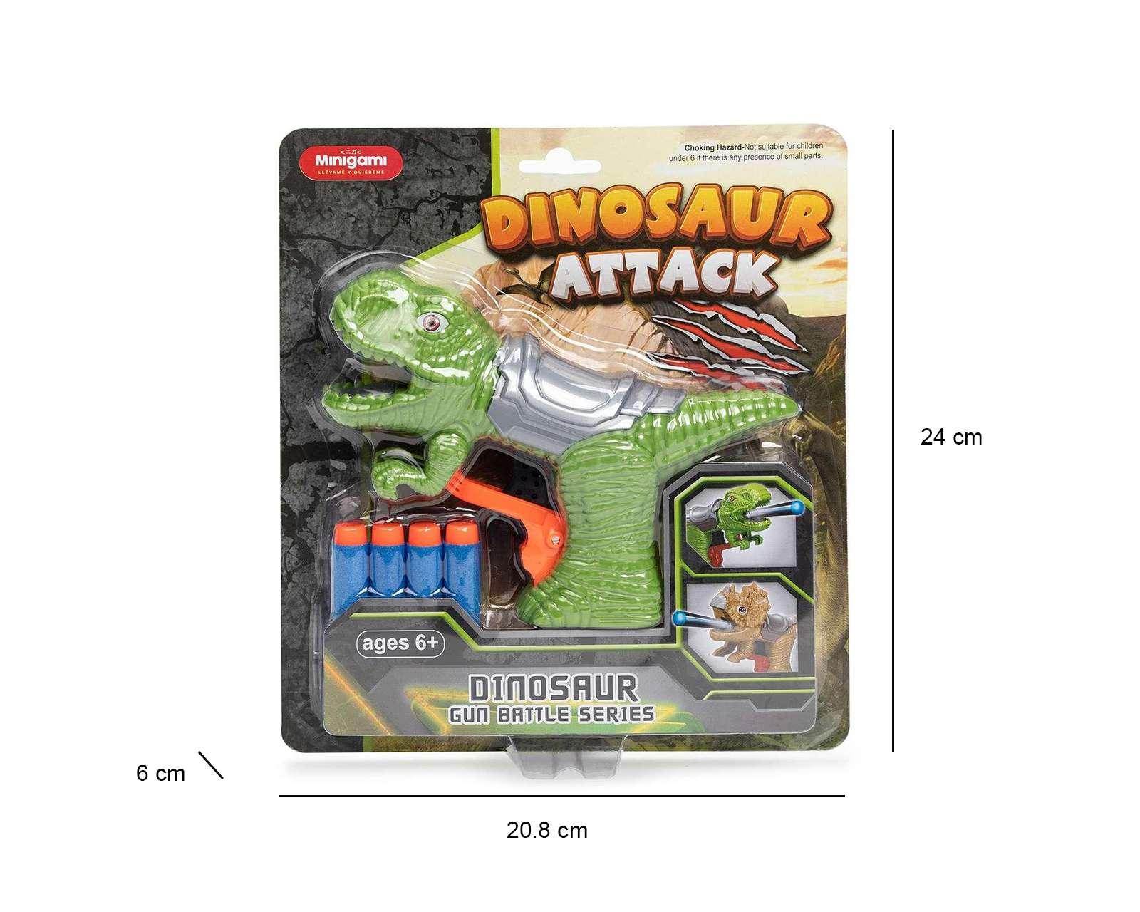 Foto 4 pulgar | Dinosaurio Lanzadardos Minigami