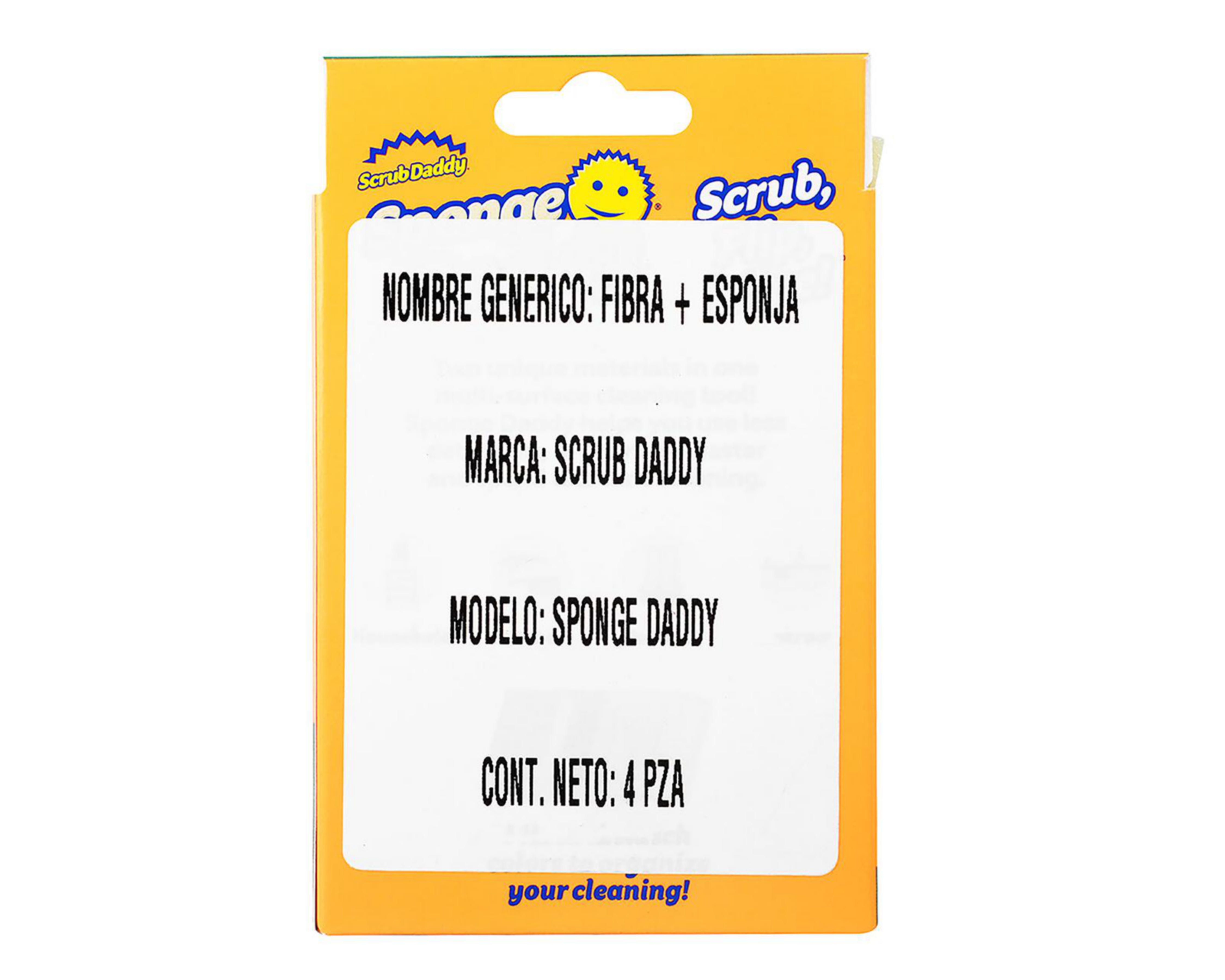 Foto 5 | Esponja Scrub Daddy Multiusos 4 Piezas