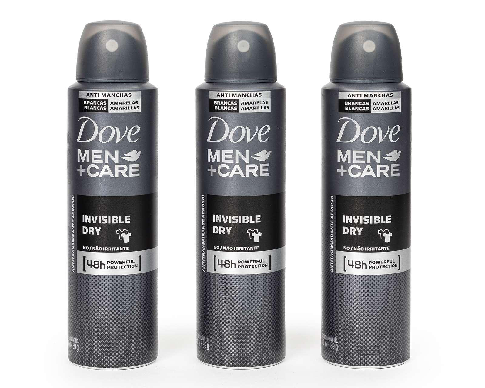 Desodorante Dove Men en Aerosol 89 g 3 Piezas