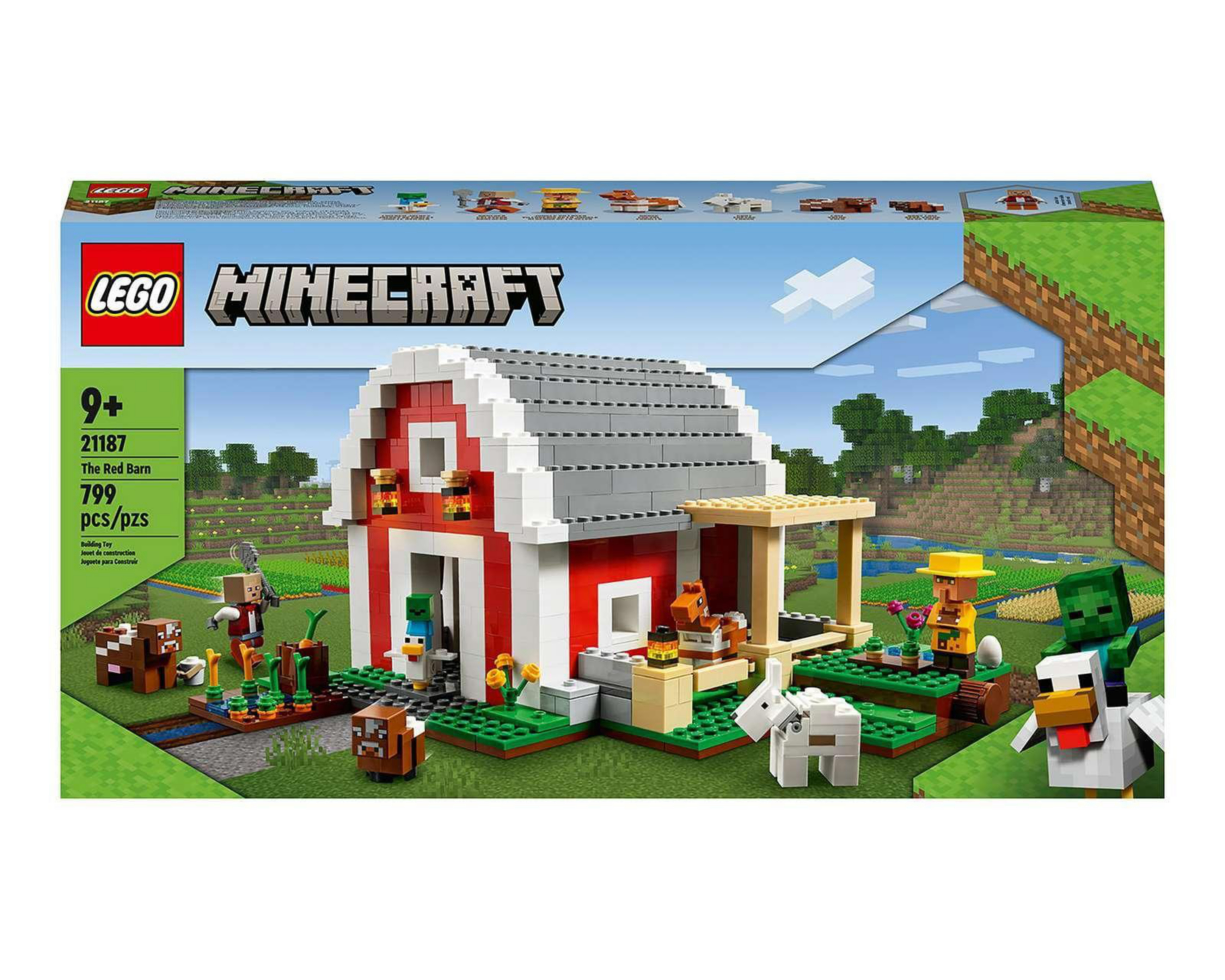 Foto 2 | LEGO Minecraft: El Granero Rojo