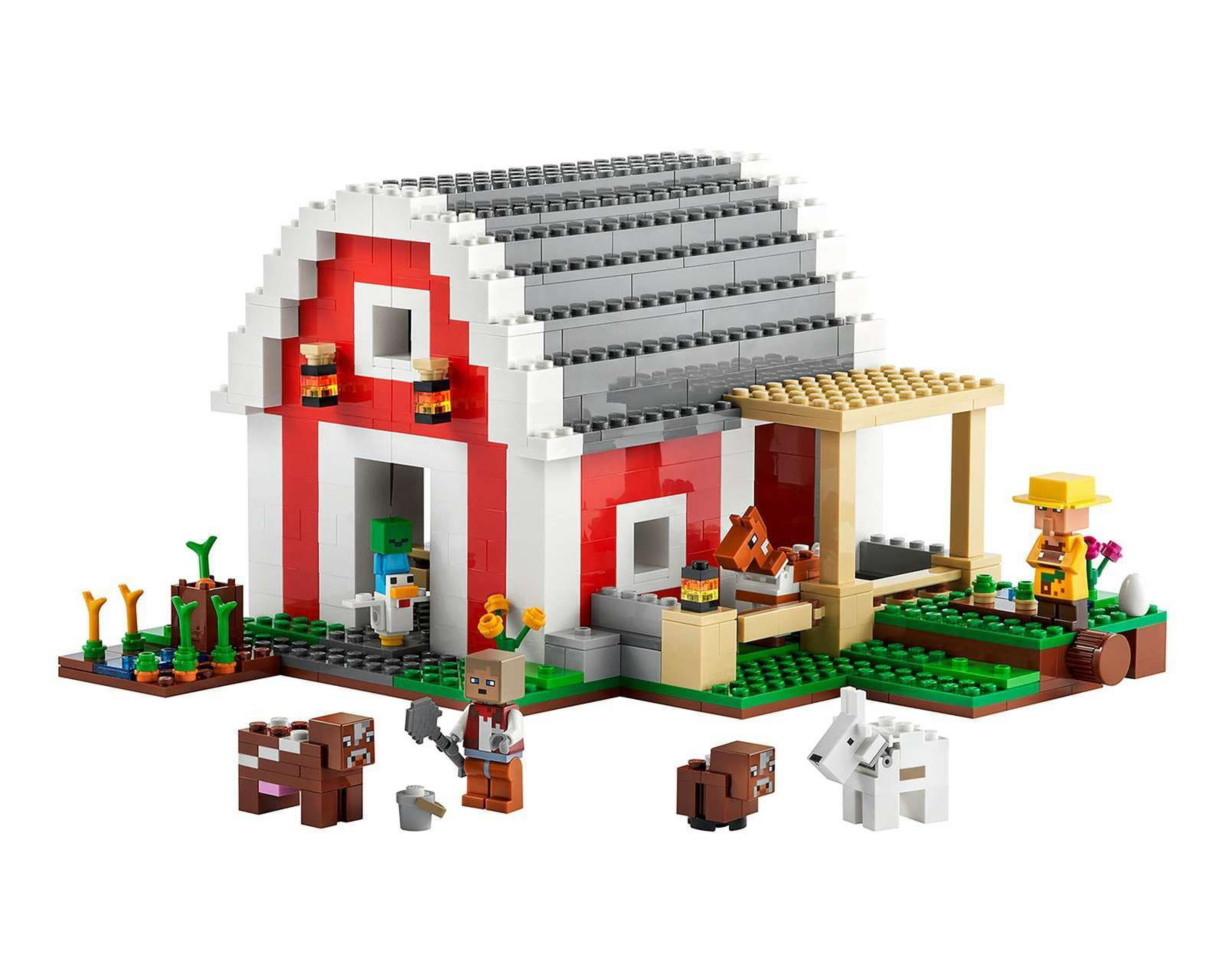 Foto 4 pulgar | LEGO Minecraft: El Granero Rojo