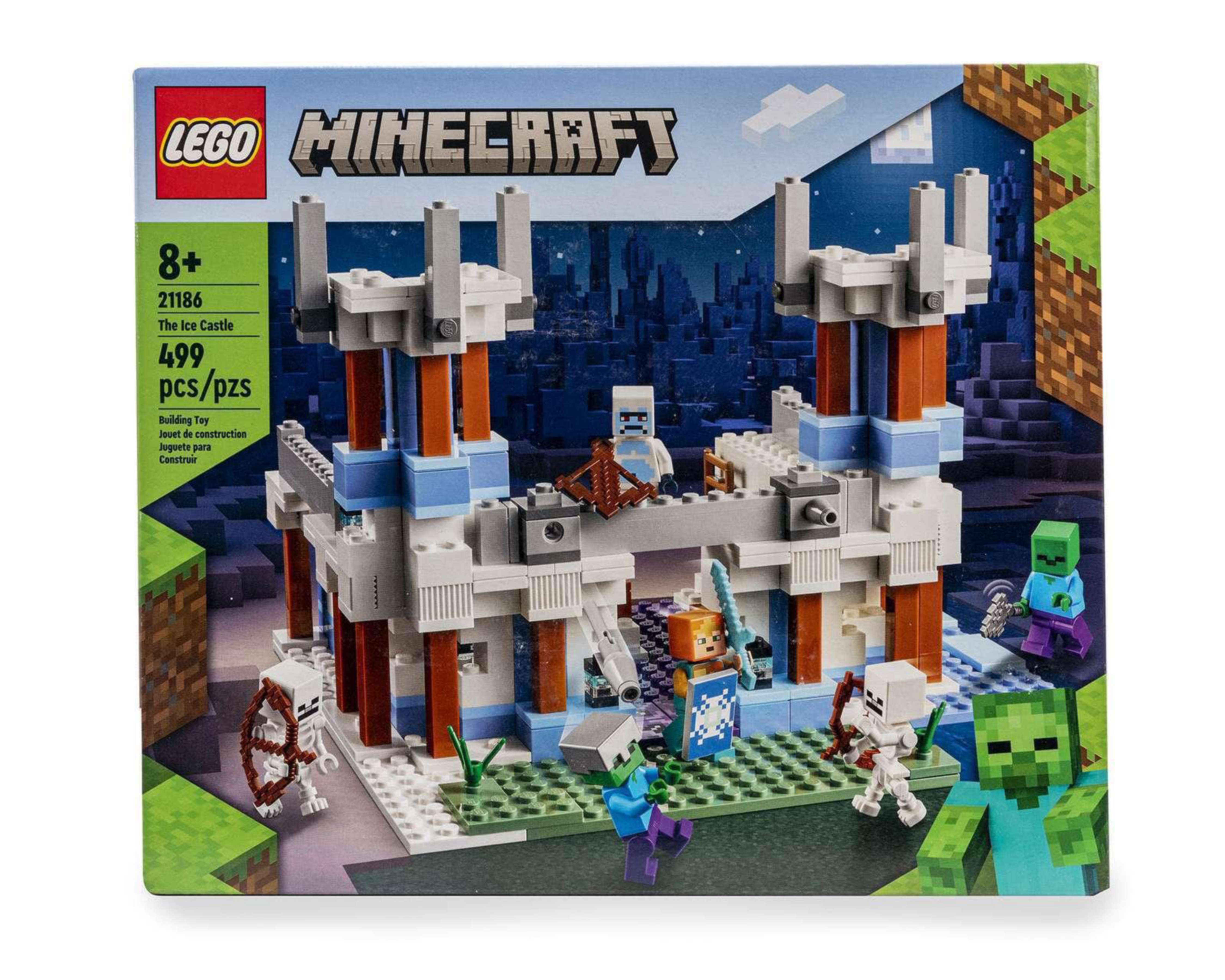 LEGO Minecraft: El Castillo de Hielo 499 Piezas $1,399