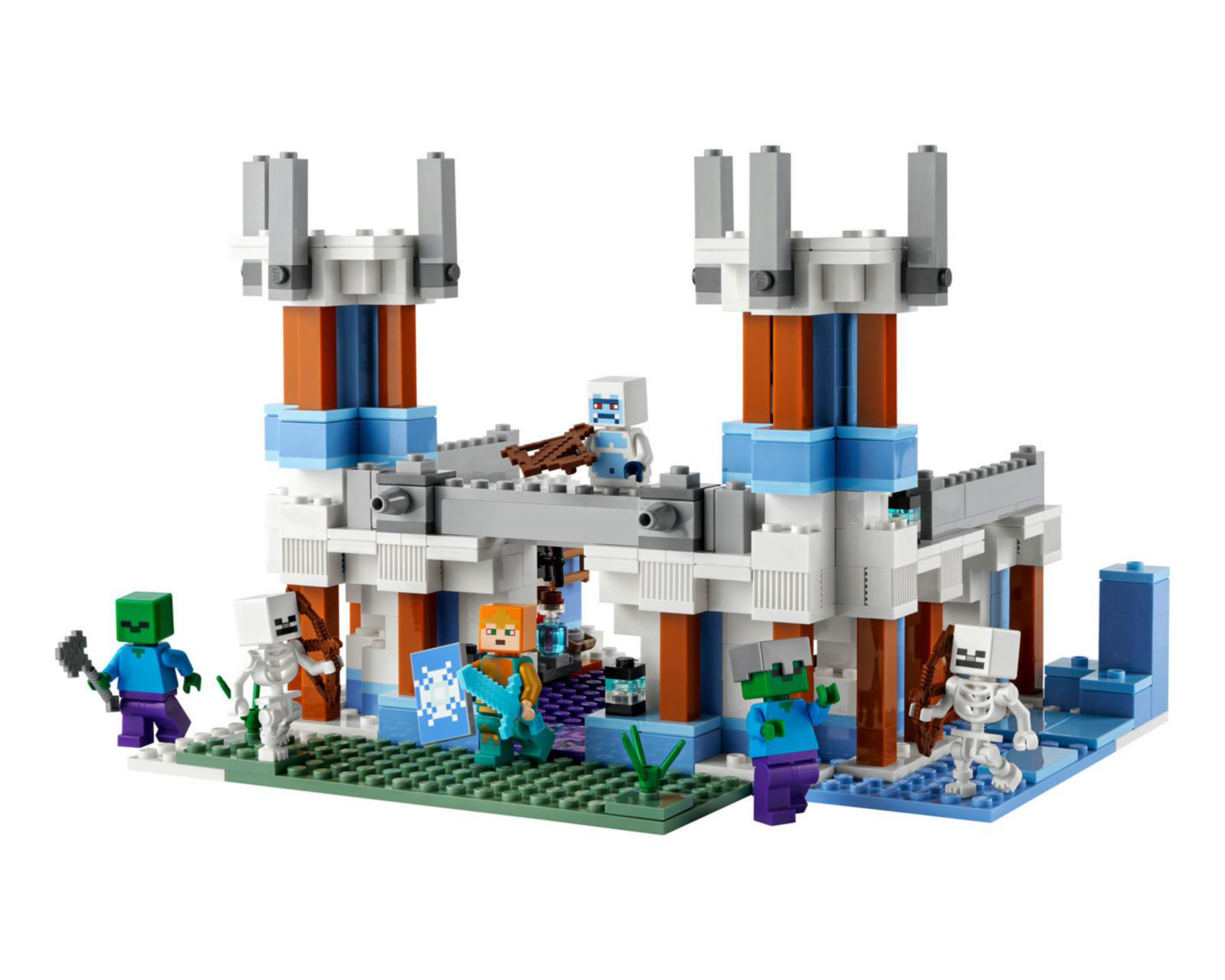 Foto 3 | LEGO Minecraft: El Castillo de Hielo