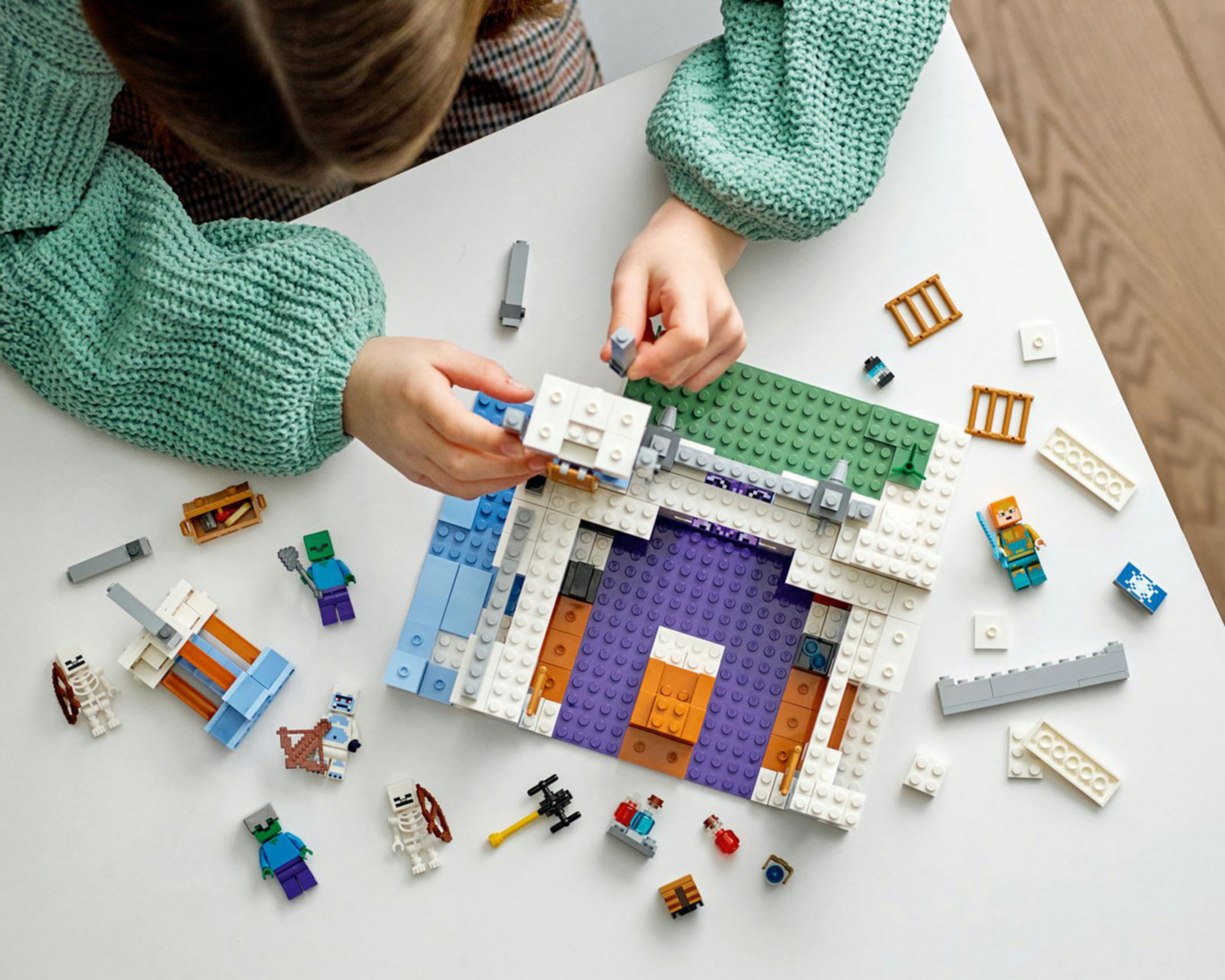 Foto 4 | LEGO Minecraft: El Castillo de Hielo