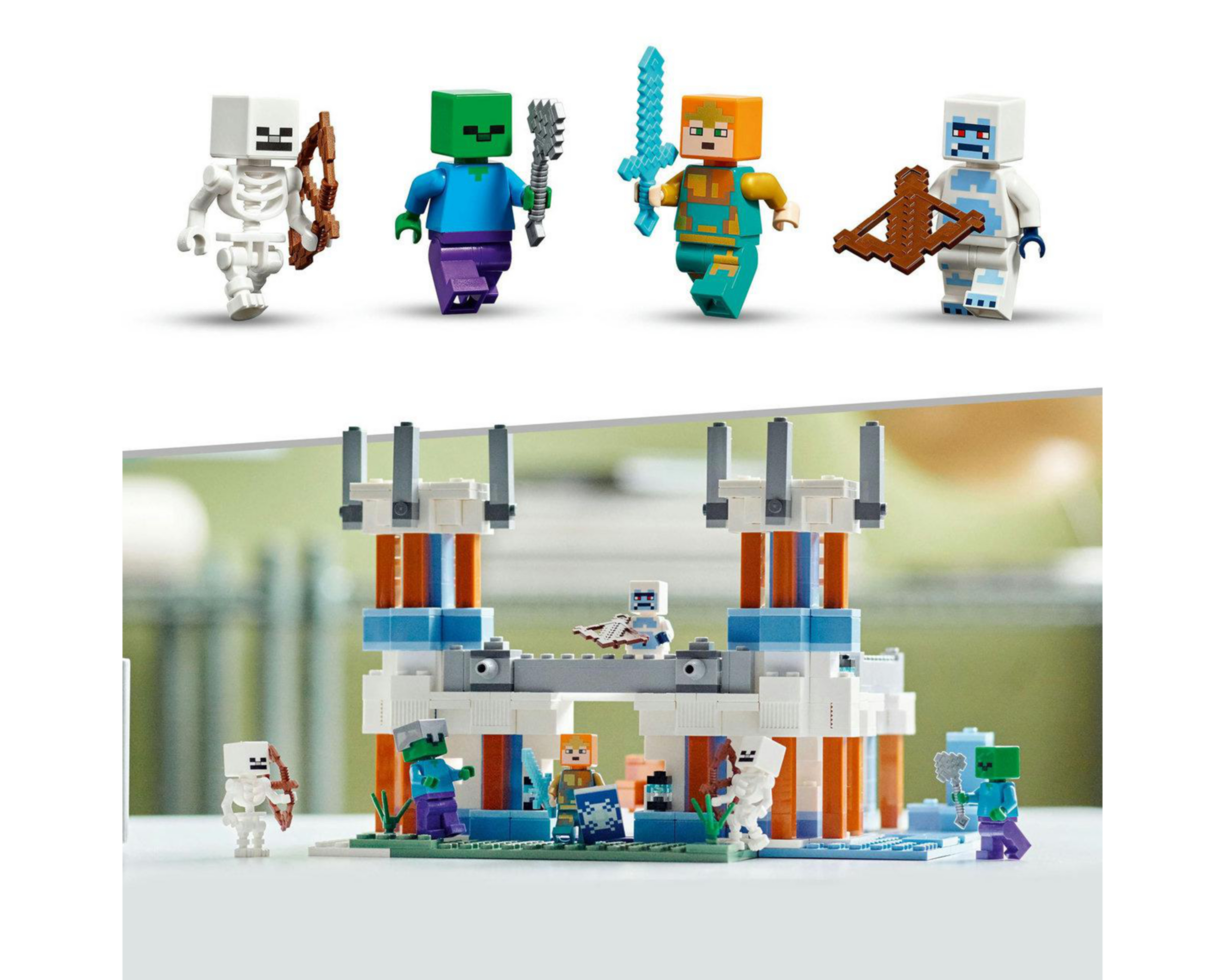 Foto 9 pulgar | LEGO Minecraft: El Castillo de Hielo