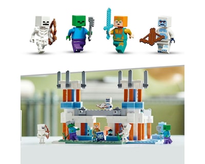 Foto 8 | LEGO Minecraft: El Castillo de Hielo