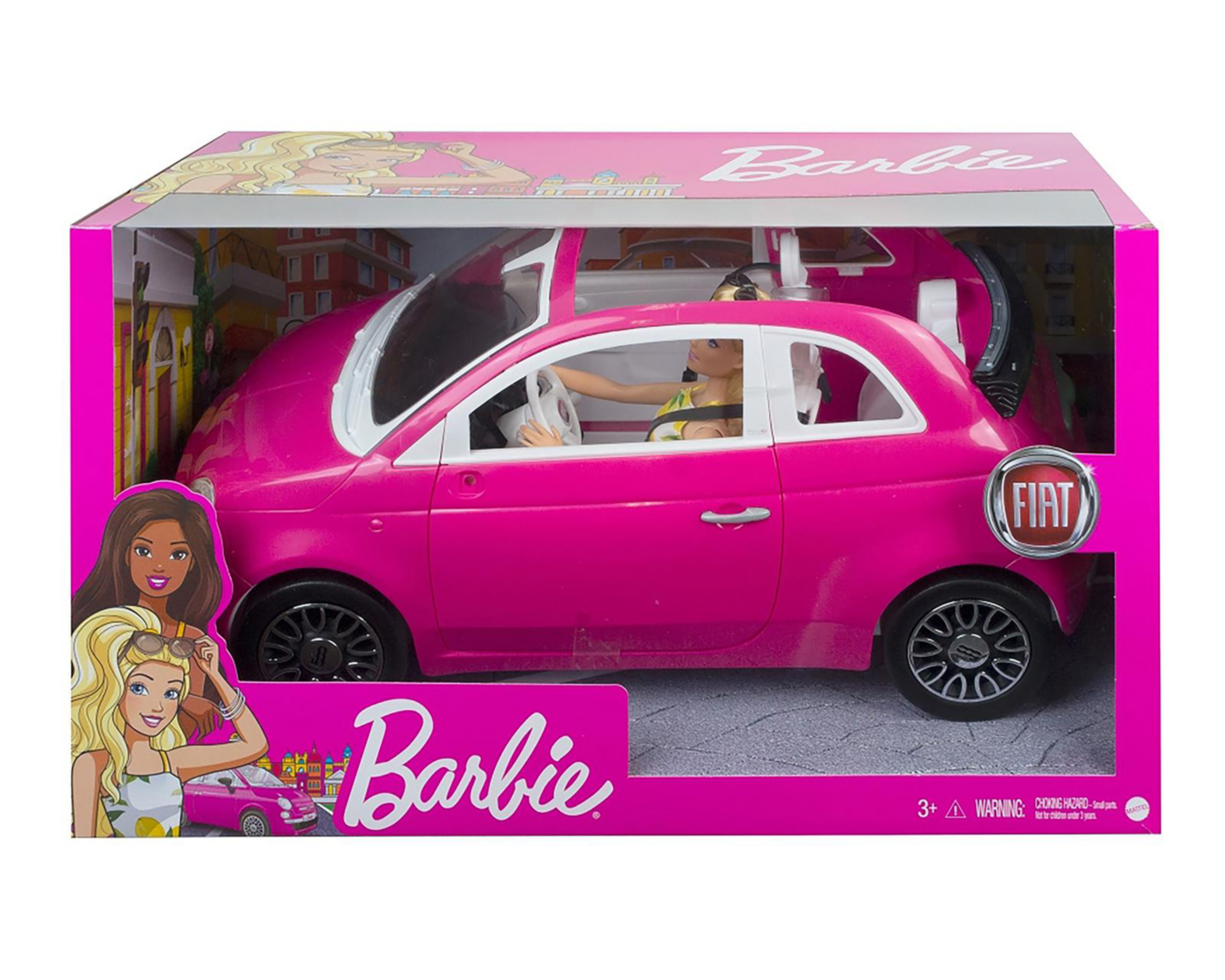 Foto 9 pulgar | Carro y Muñeca Barbie