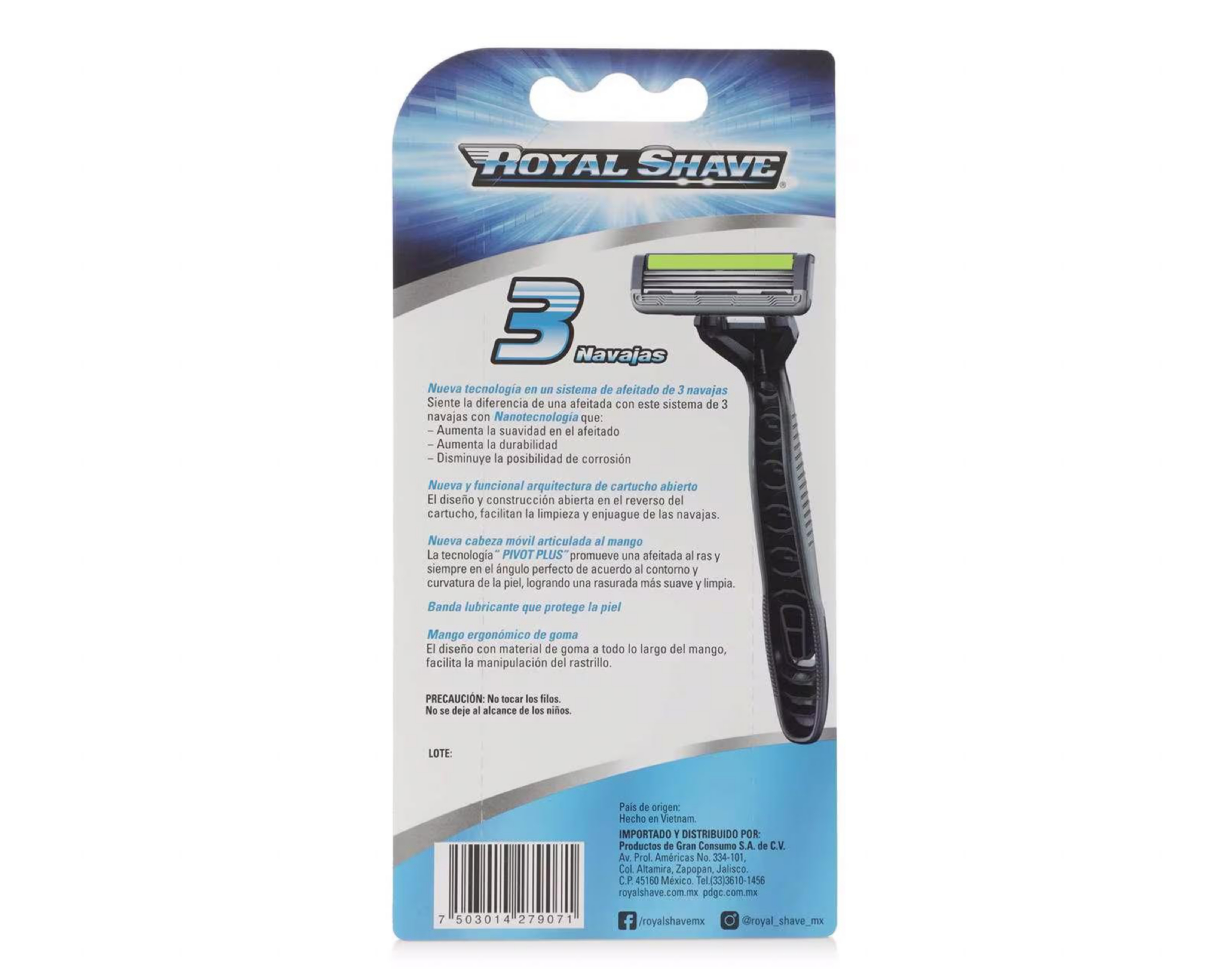 Foto 4 pulgar | Rastrillo Royal Shave 4 Piezas