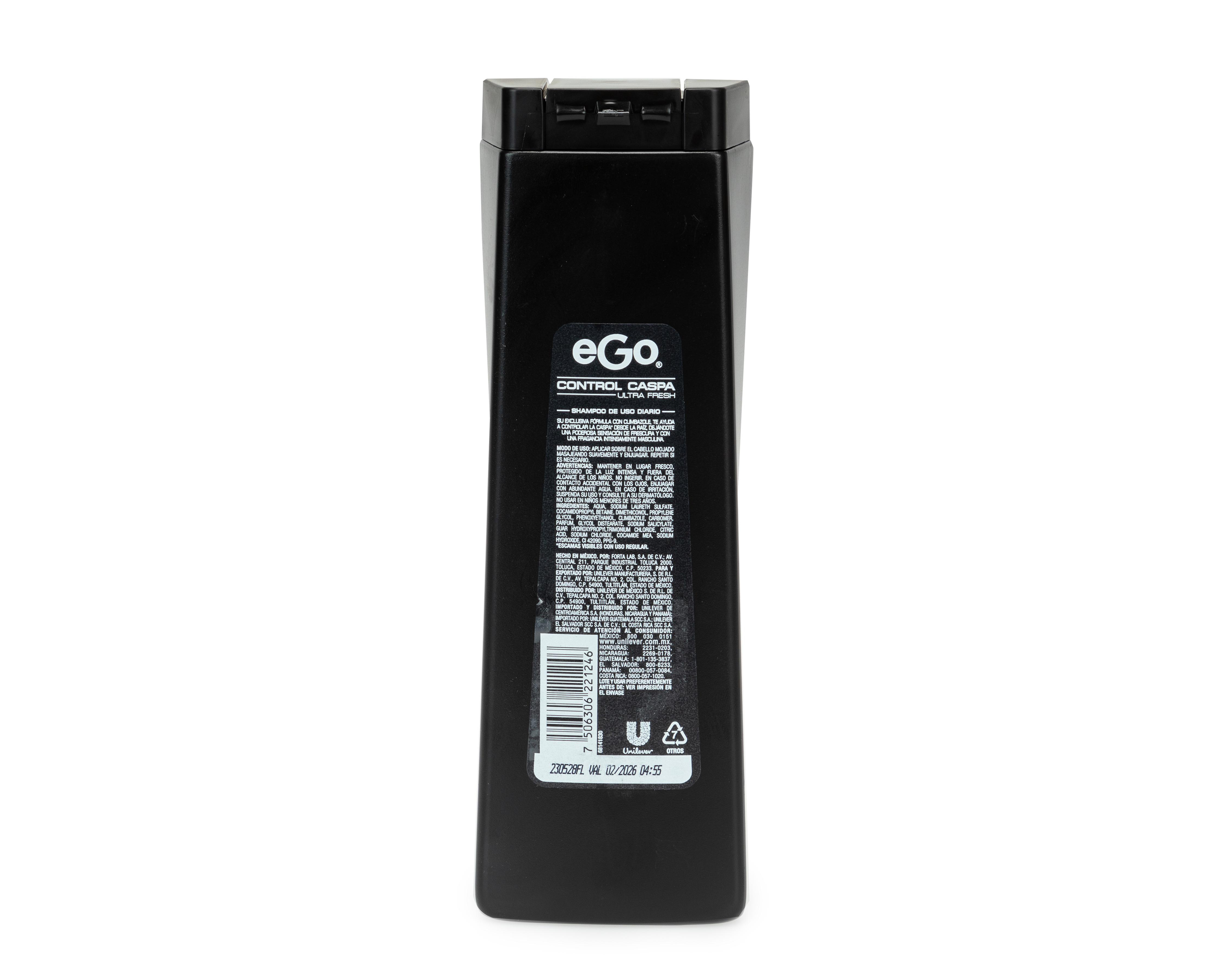 Foto 3 pulgar | Shampoo Ego Control Caspa Ultra Fresh 400 ml