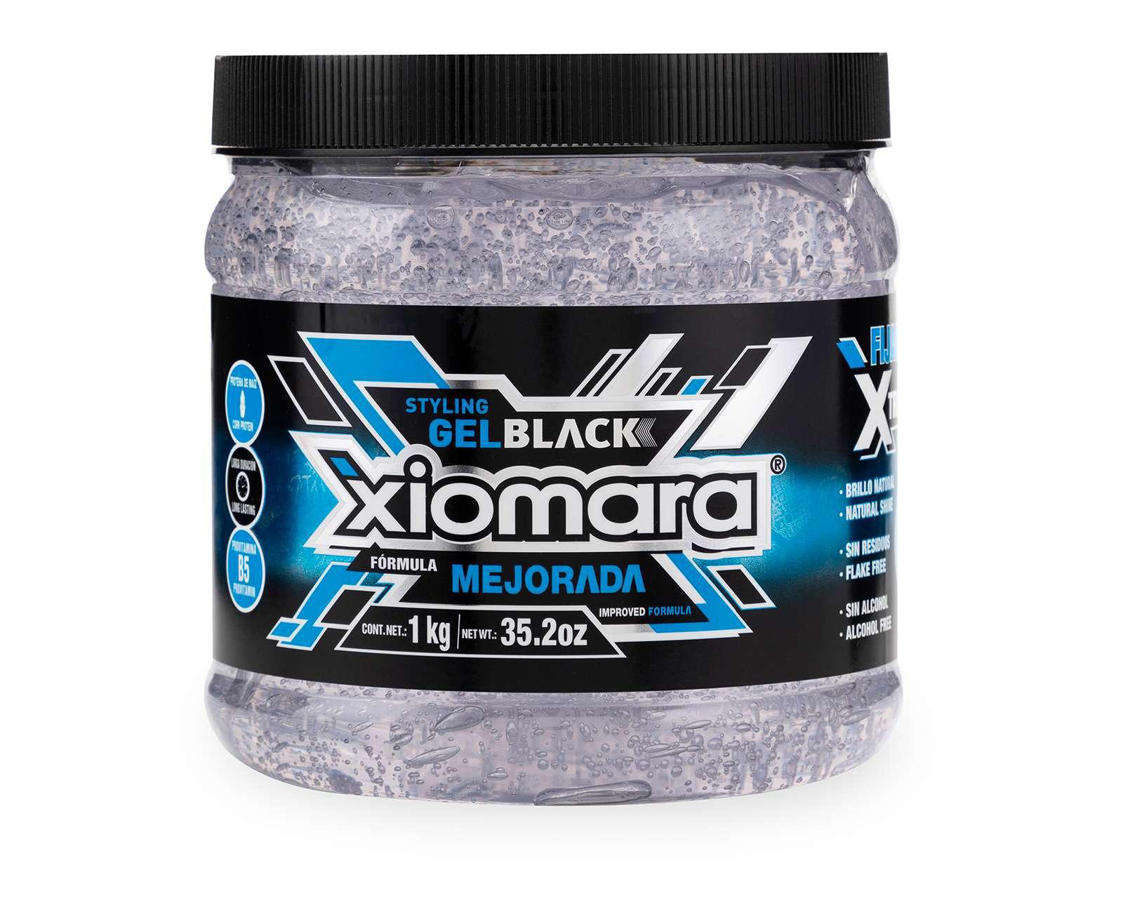 Foto 2 pulgar | Gel para Cabello Xiomara Black 1 kg