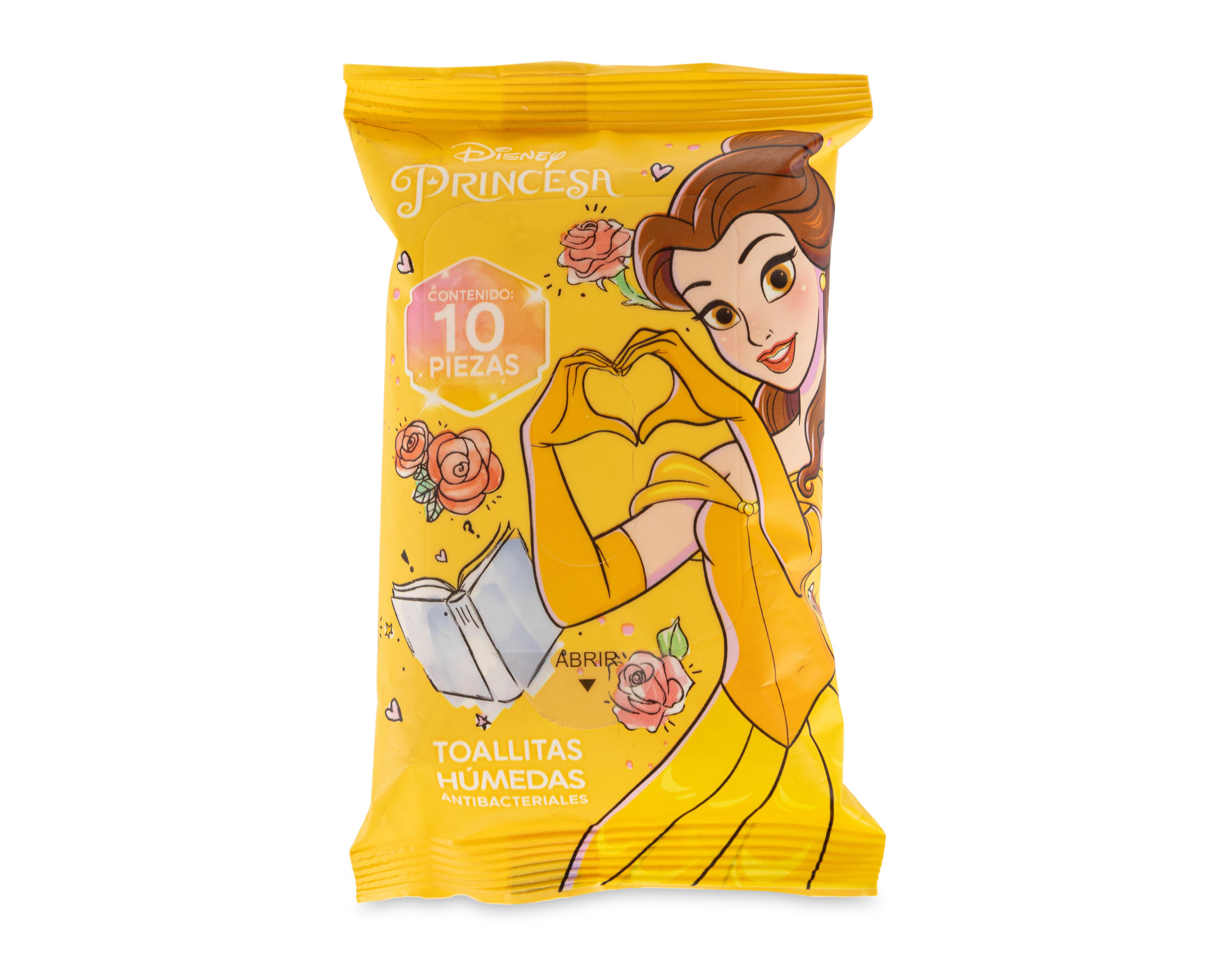 Foto 1 | Toallitas Húmedas Disney Princesas Antibacteriales 10 Piezas