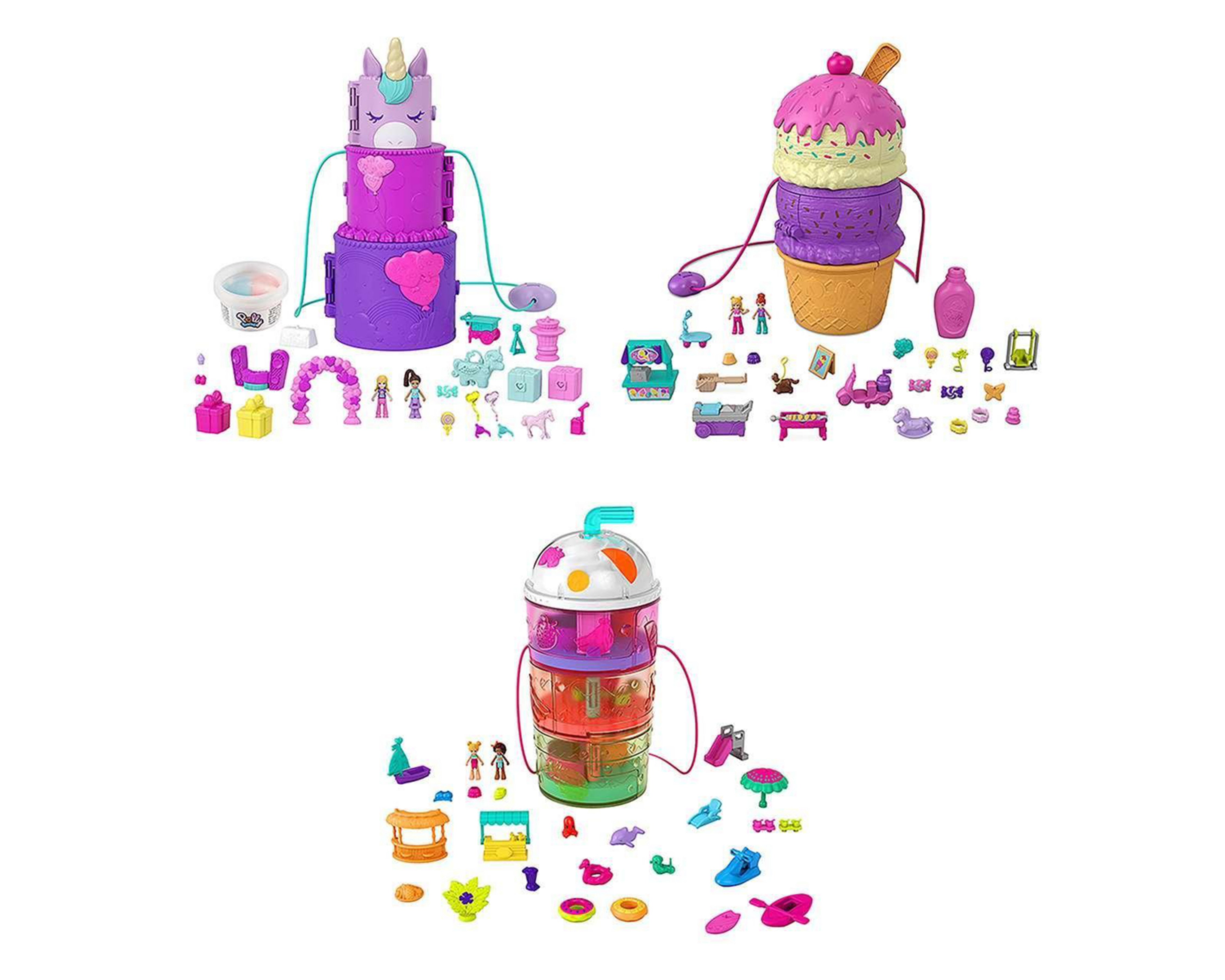 Polly Pocket Mundos de Sorpresas 1 Set Coppel