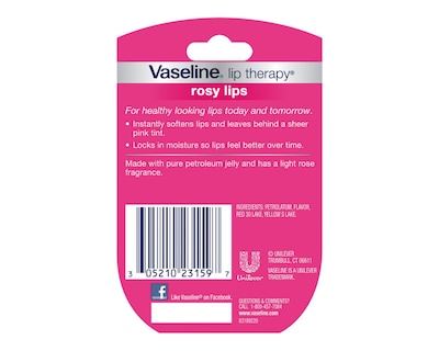 Foto 2 | Bálsamo para Labios Vaseline Rosy Lips