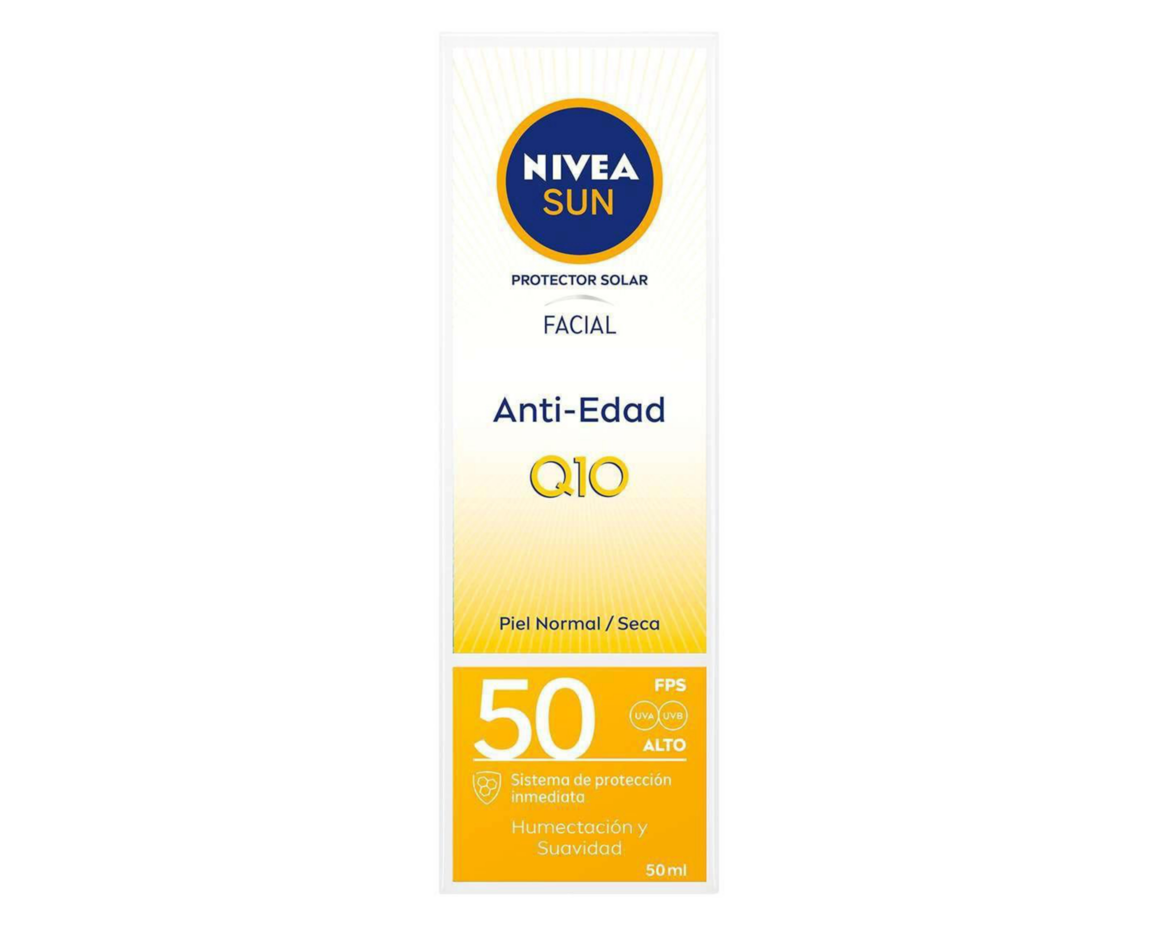 Foto 2 pulgar | Protector Solar Nivea Anti Edad Q10 50 FPS 50 ml