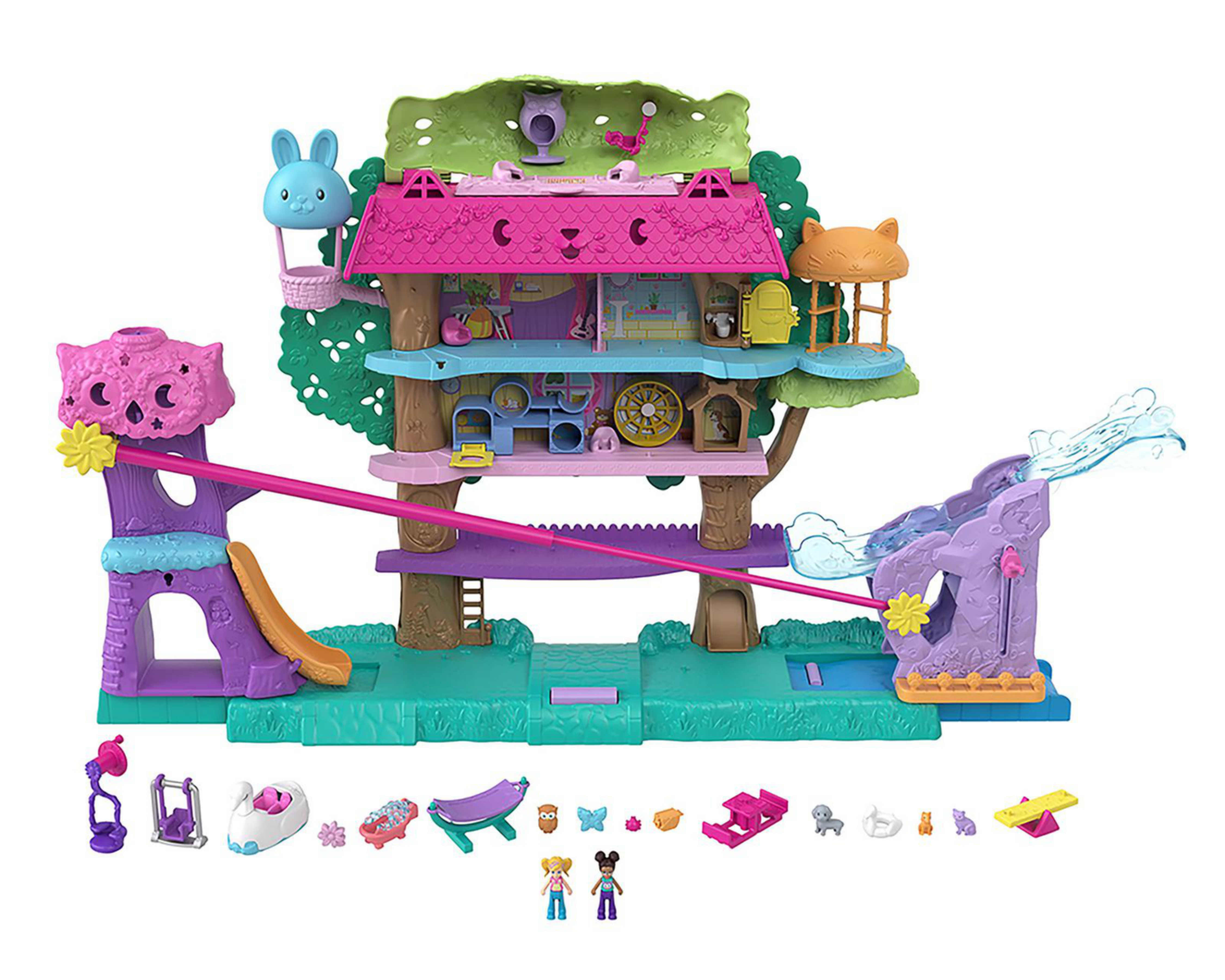 Pollyville Polly Pocket Casa de Aventuras del Árbol