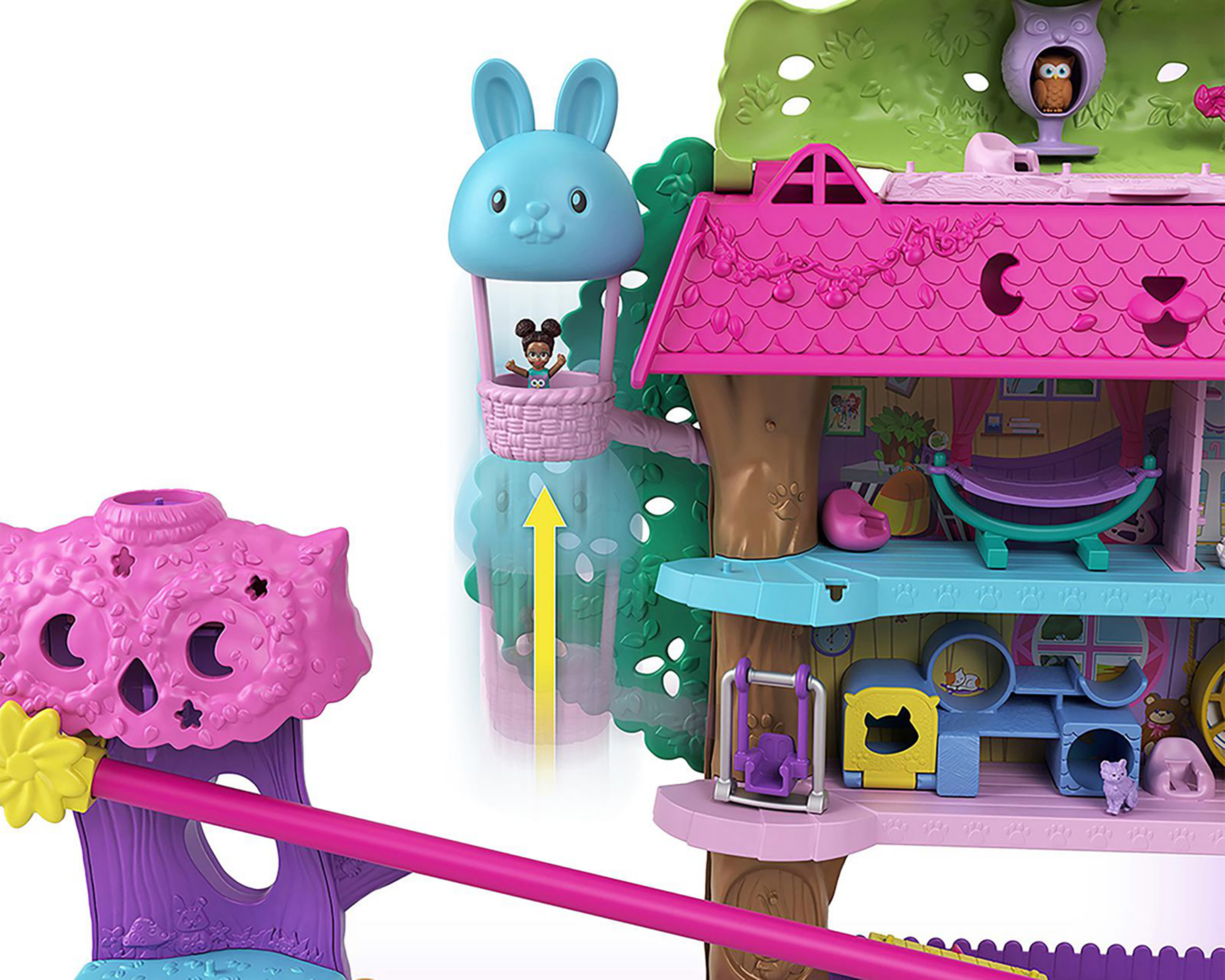 Foto 5 | Pollyville Polly Pocket Casa de Aventuras del Árbol