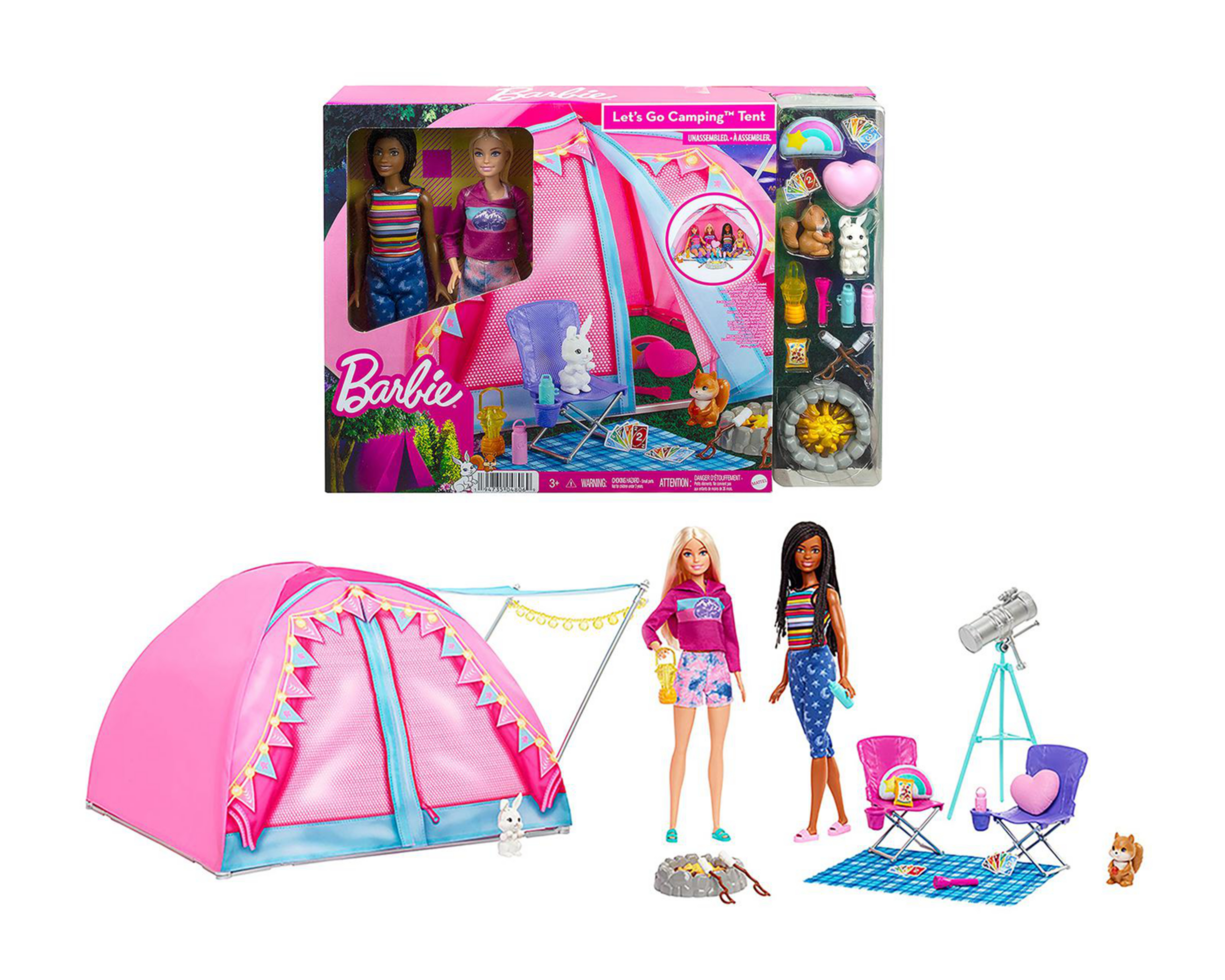 Casa de Campaña Barbie con Muñecas