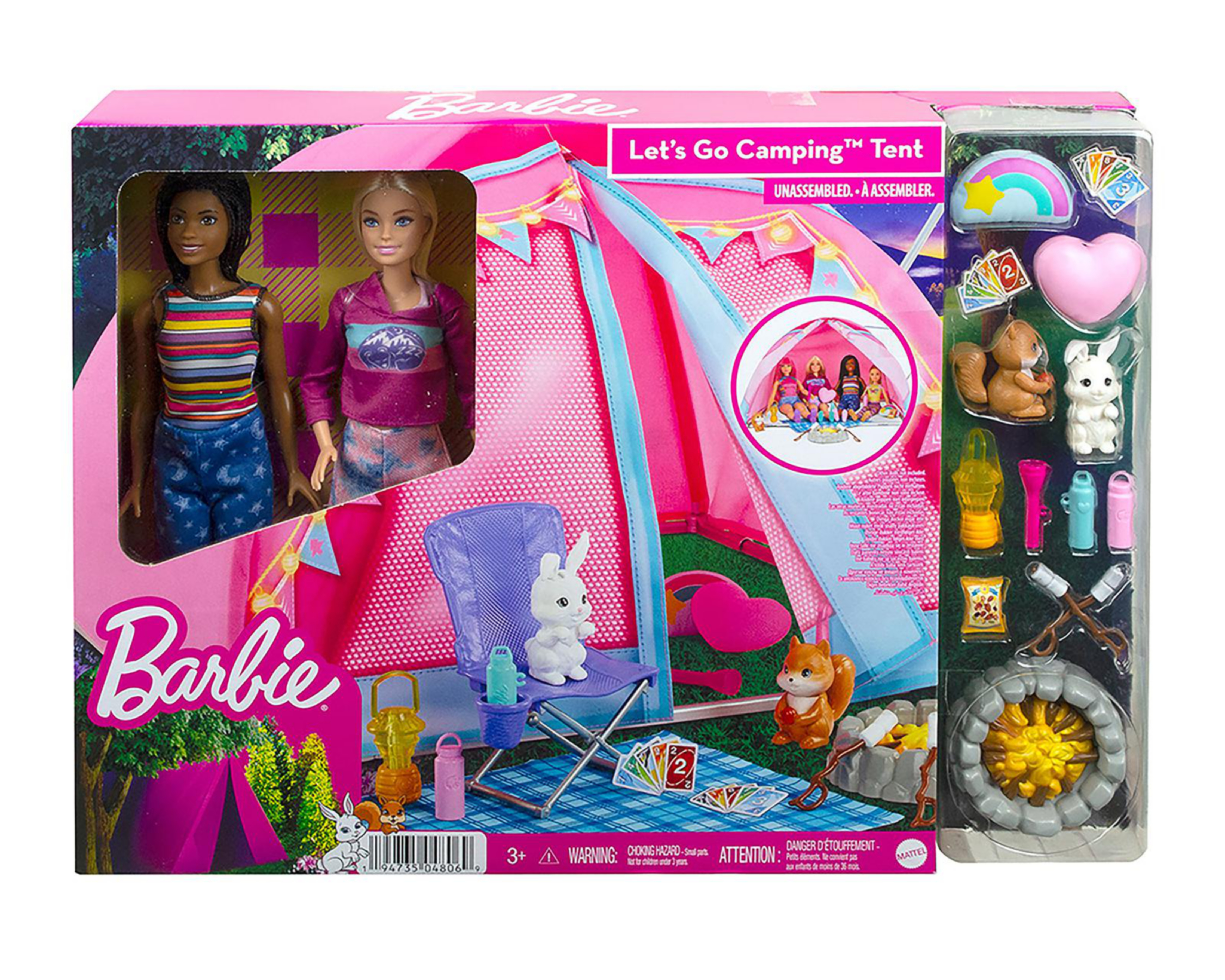 Foto 7 pulgar | Casa de Campaña Barbie con Muñecas