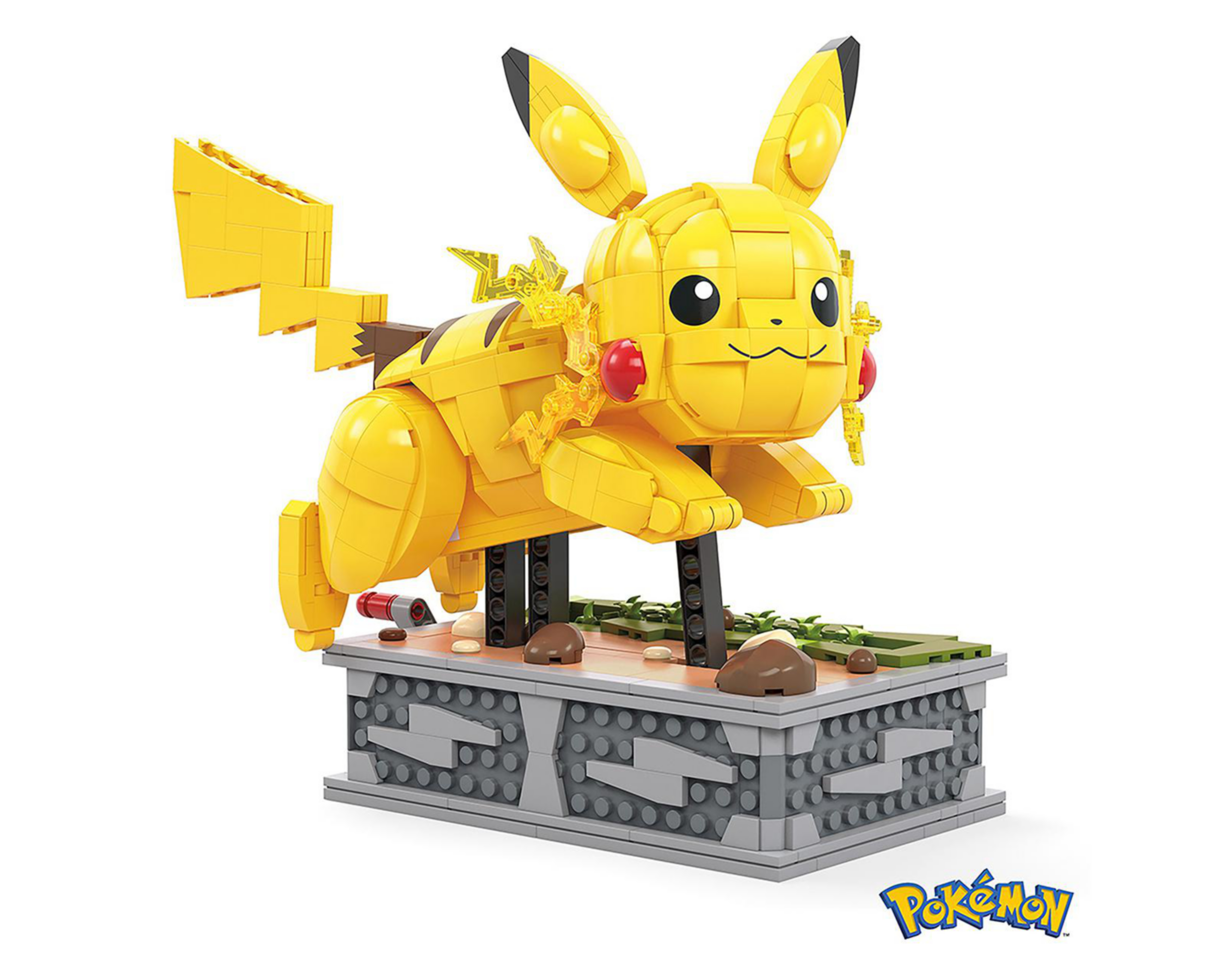 Pikachu Mega Contrux Pokémon 1,095 Piezas