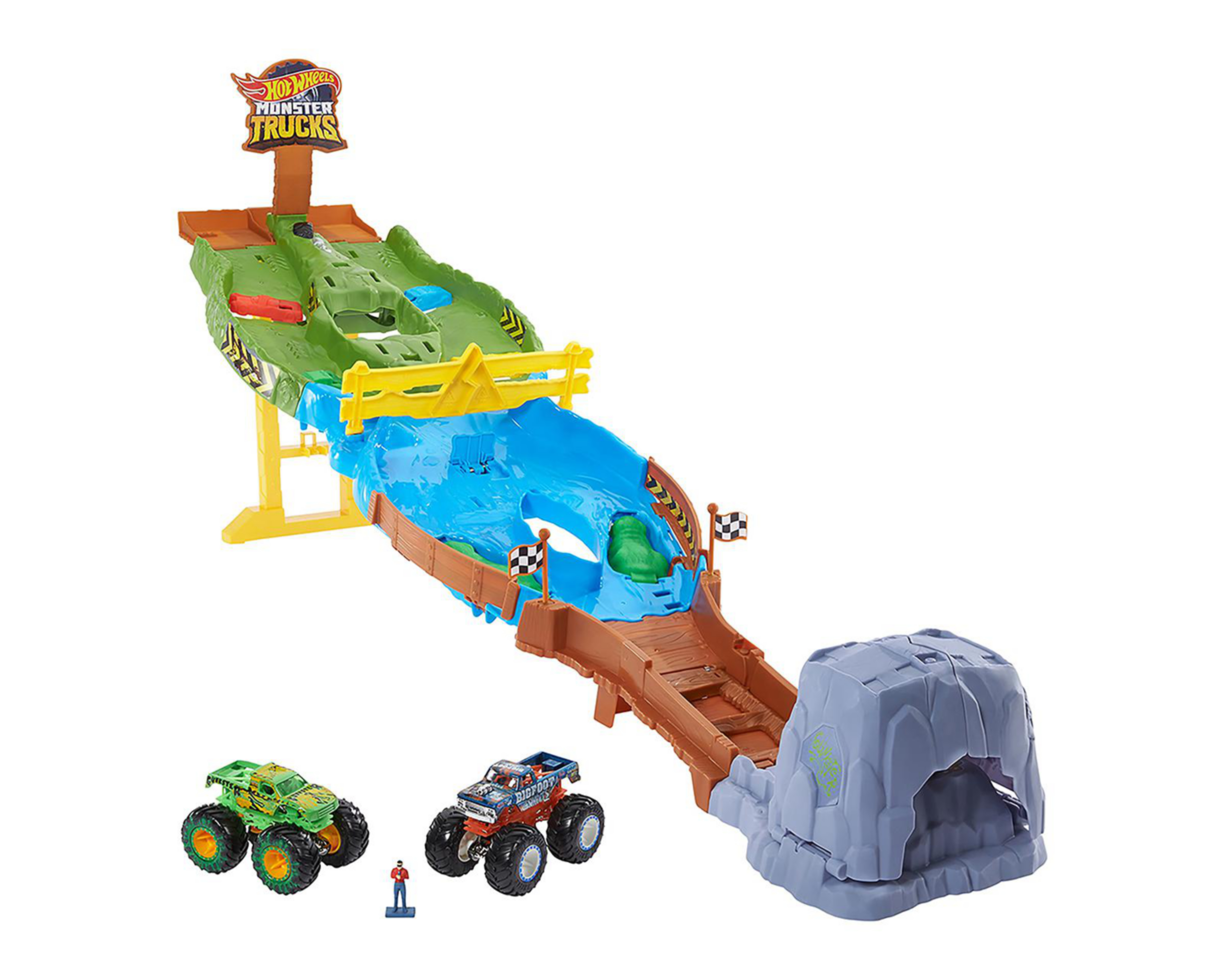 Foto 2 pulgar | Pista de Carreras Hot Wheels Monster Trucks