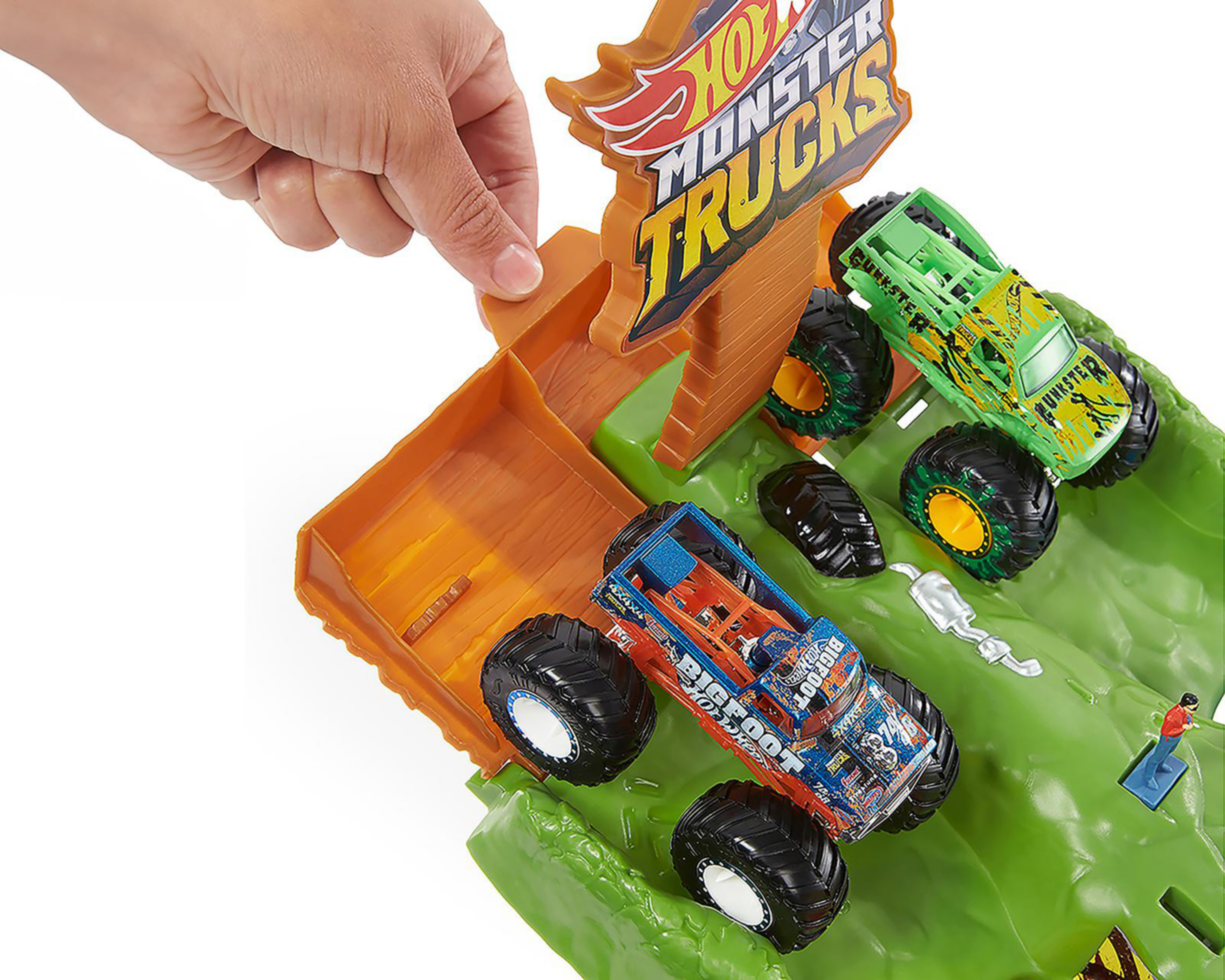 Foto 6 pulgar | Pista de Carreras Hot Wheels Monster Trucks