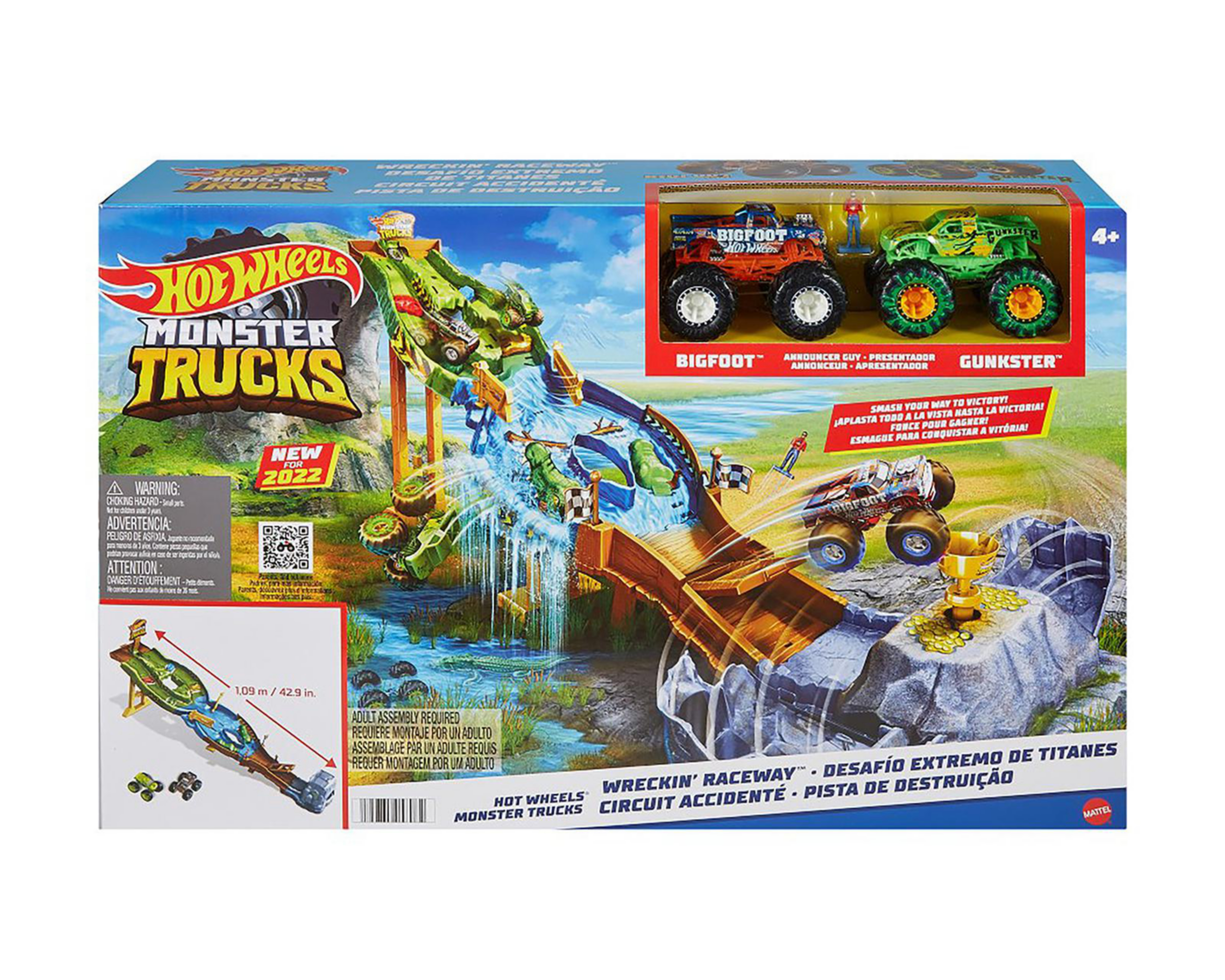 Foto 10 pulgar | Pista de Carreras Hot Wheels Monster Trucks