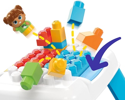 Foto 3 | Mesa con Bloques de Construcción Mega Bloks 25 Piezas