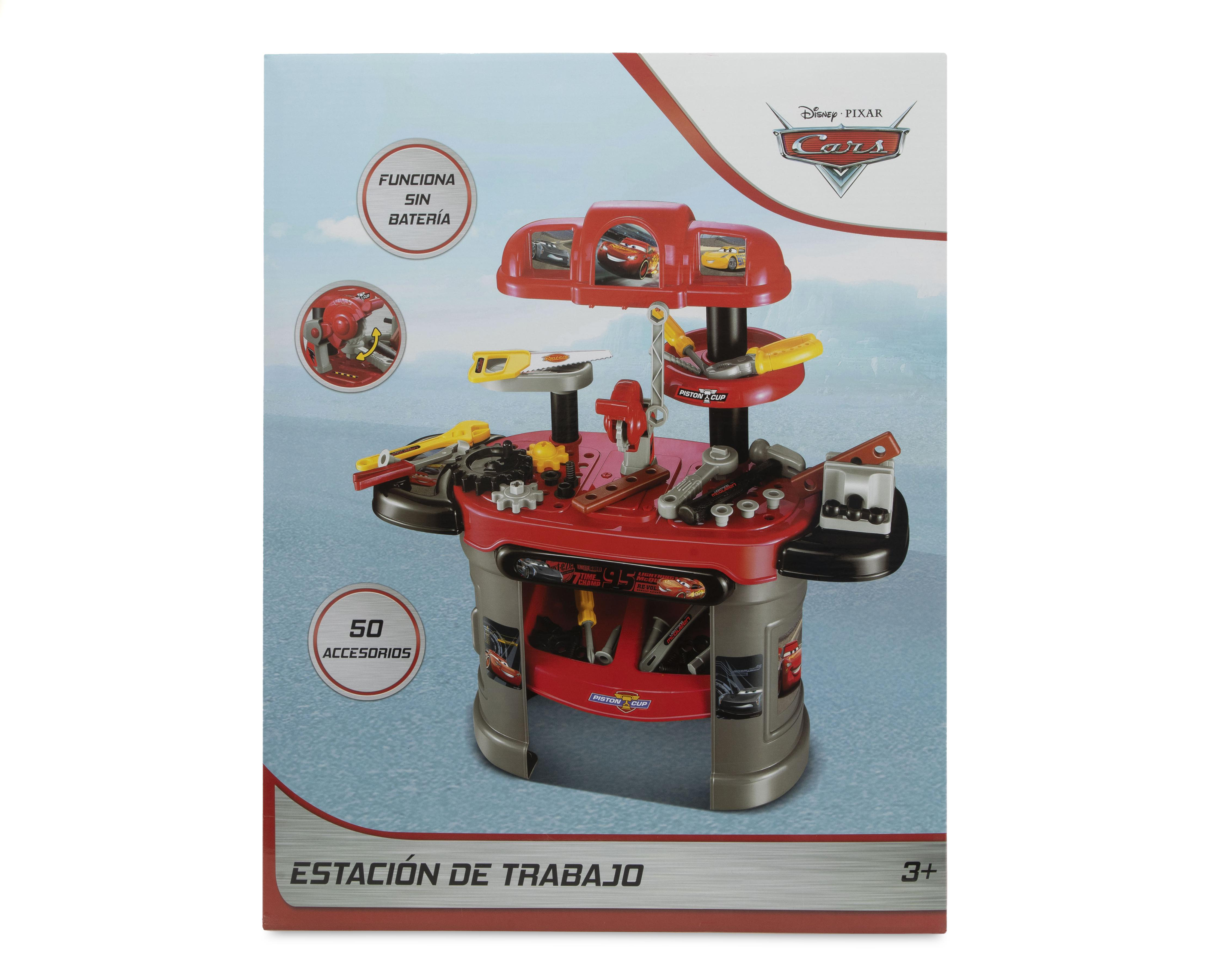 Foto 7 pulgar | Estación de Trabajo Disney Cars con Accesorios