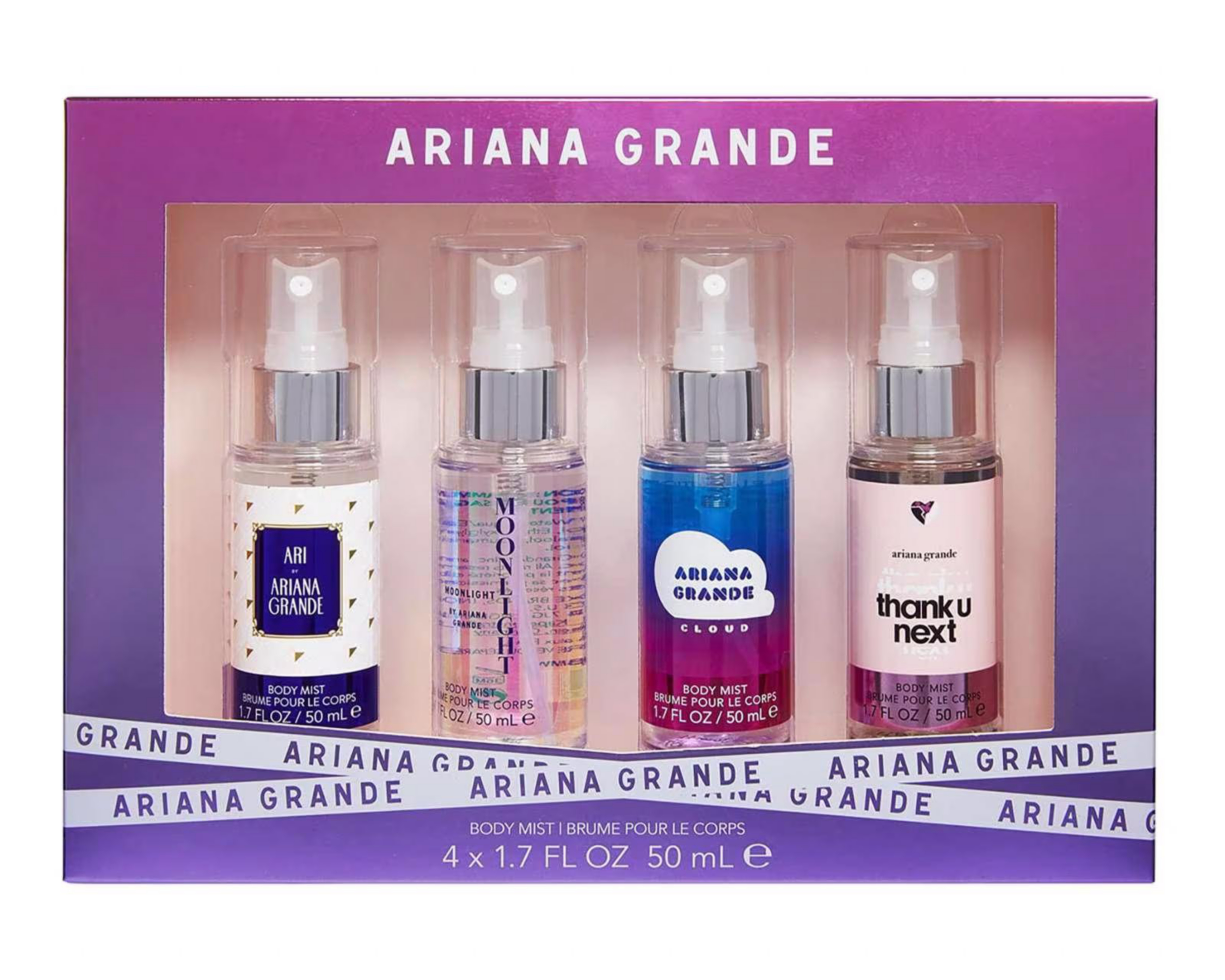 Foto 2 pulgar | Body Mist Ariana Grande 4 Piezas