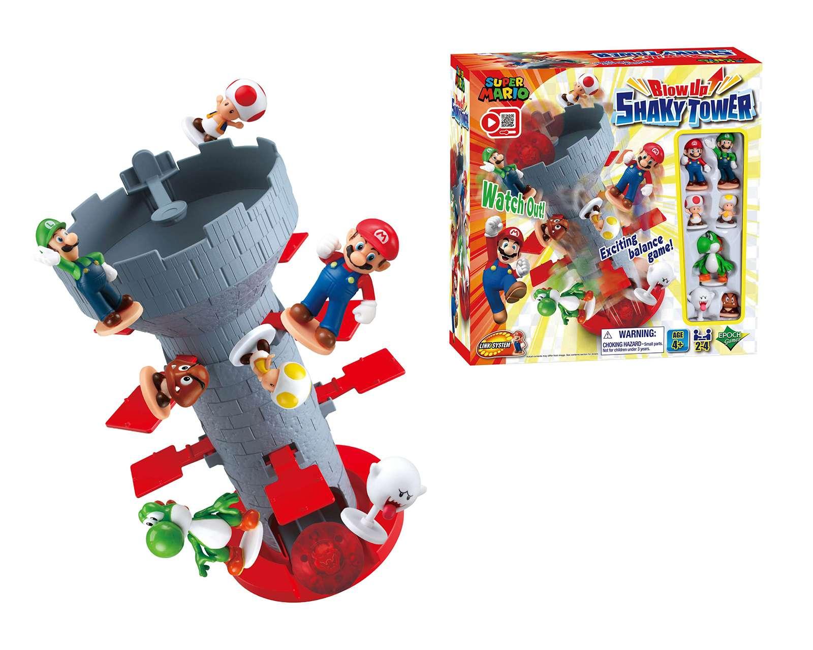 Juego de Mesa Super Mario Blow Up! Shaky Tower