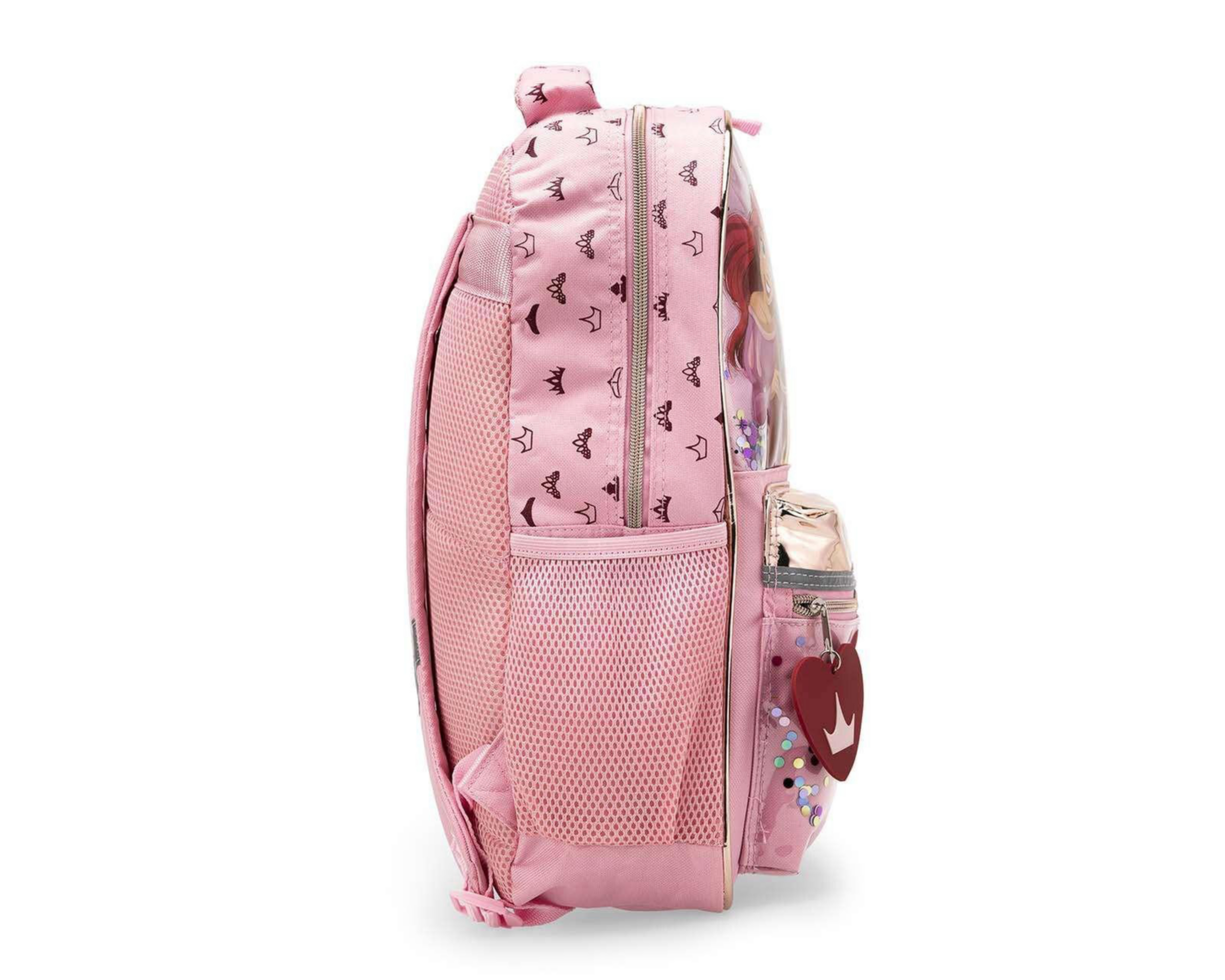 Foto 4 pulgar | Mochila Disney Princesas Rosa