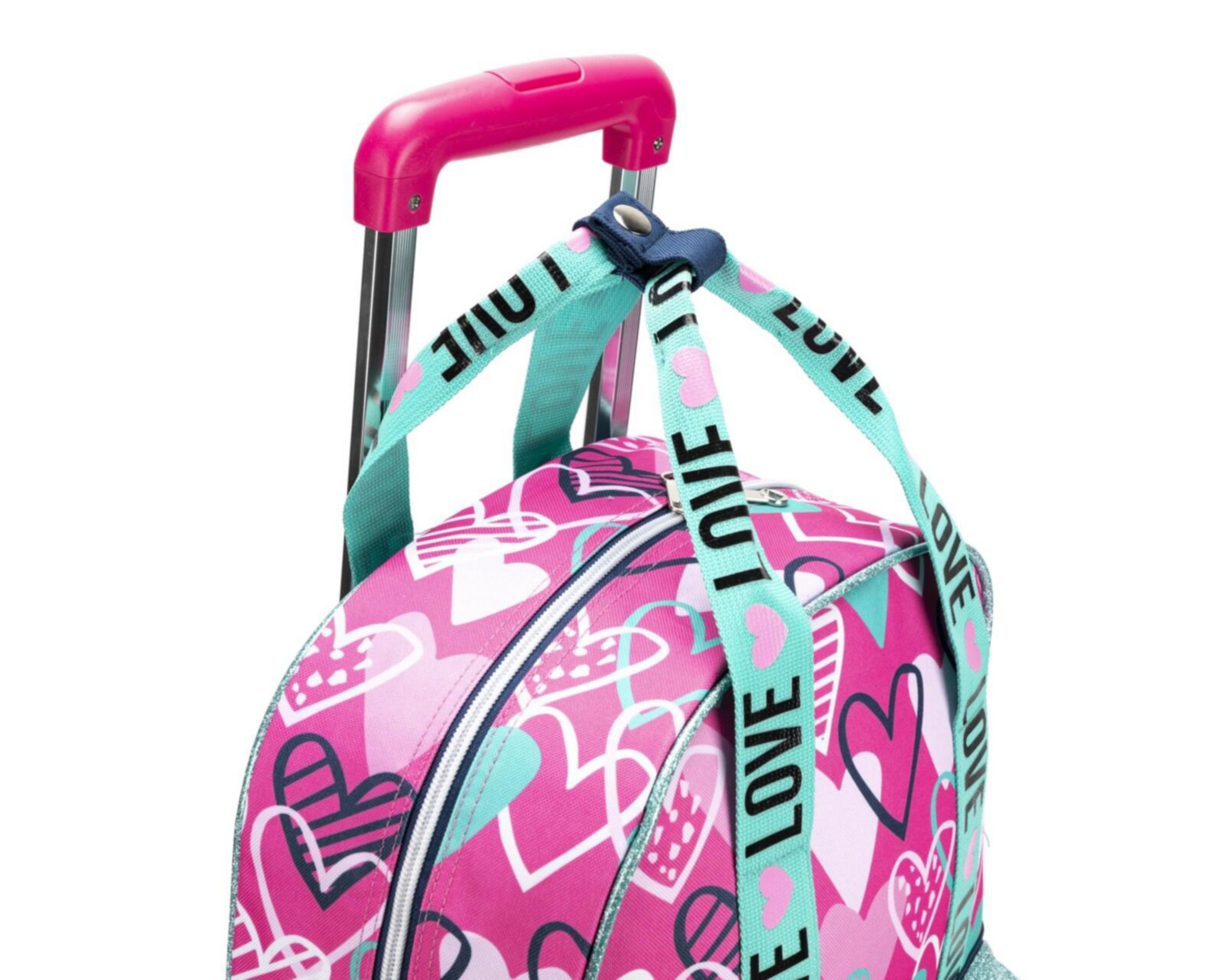 Foto 6 pulgar | Mochila con Ruedas Girls Attitude Rosa