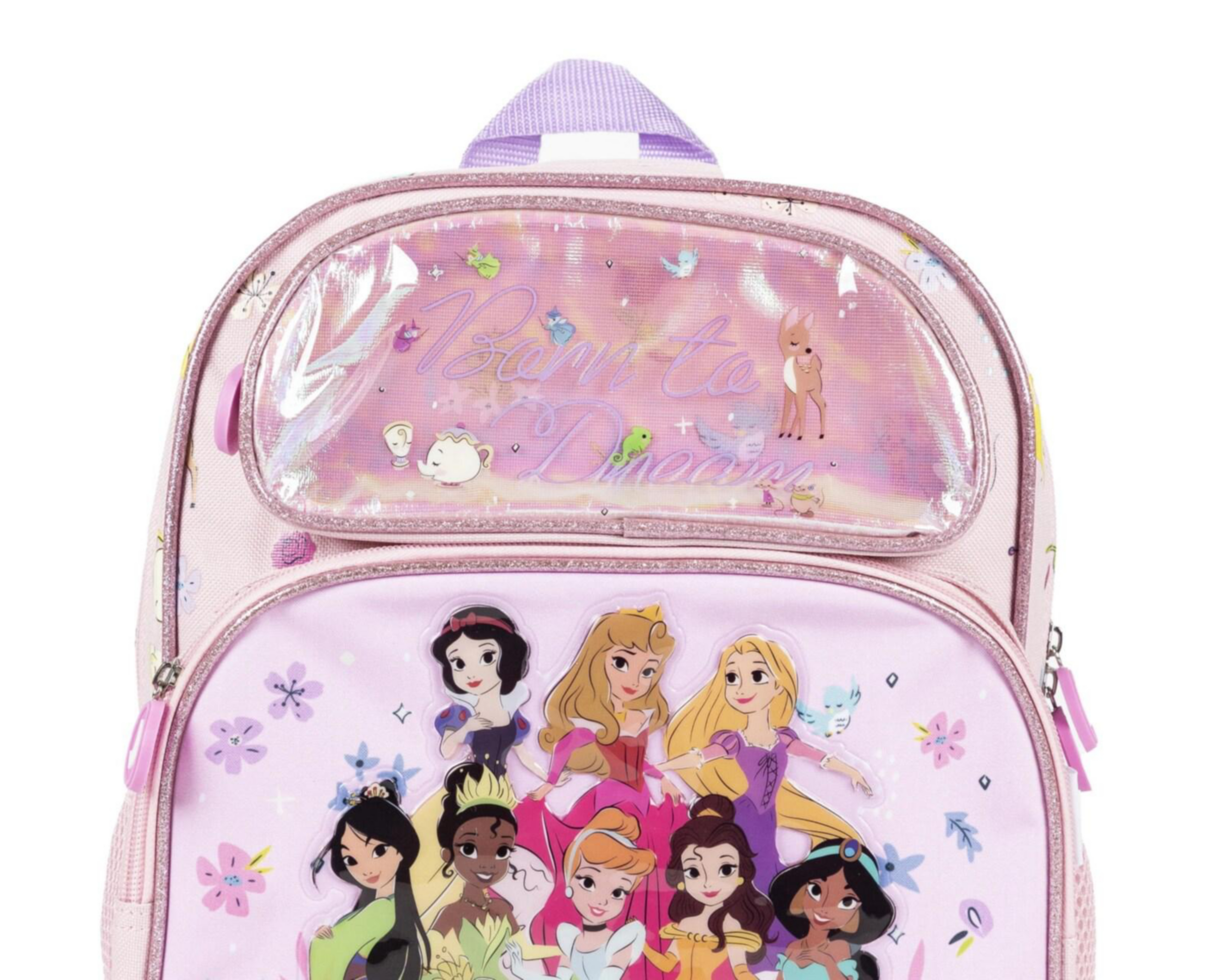 Foto 6 pulgar | Mochila Disney Princesas Rosa