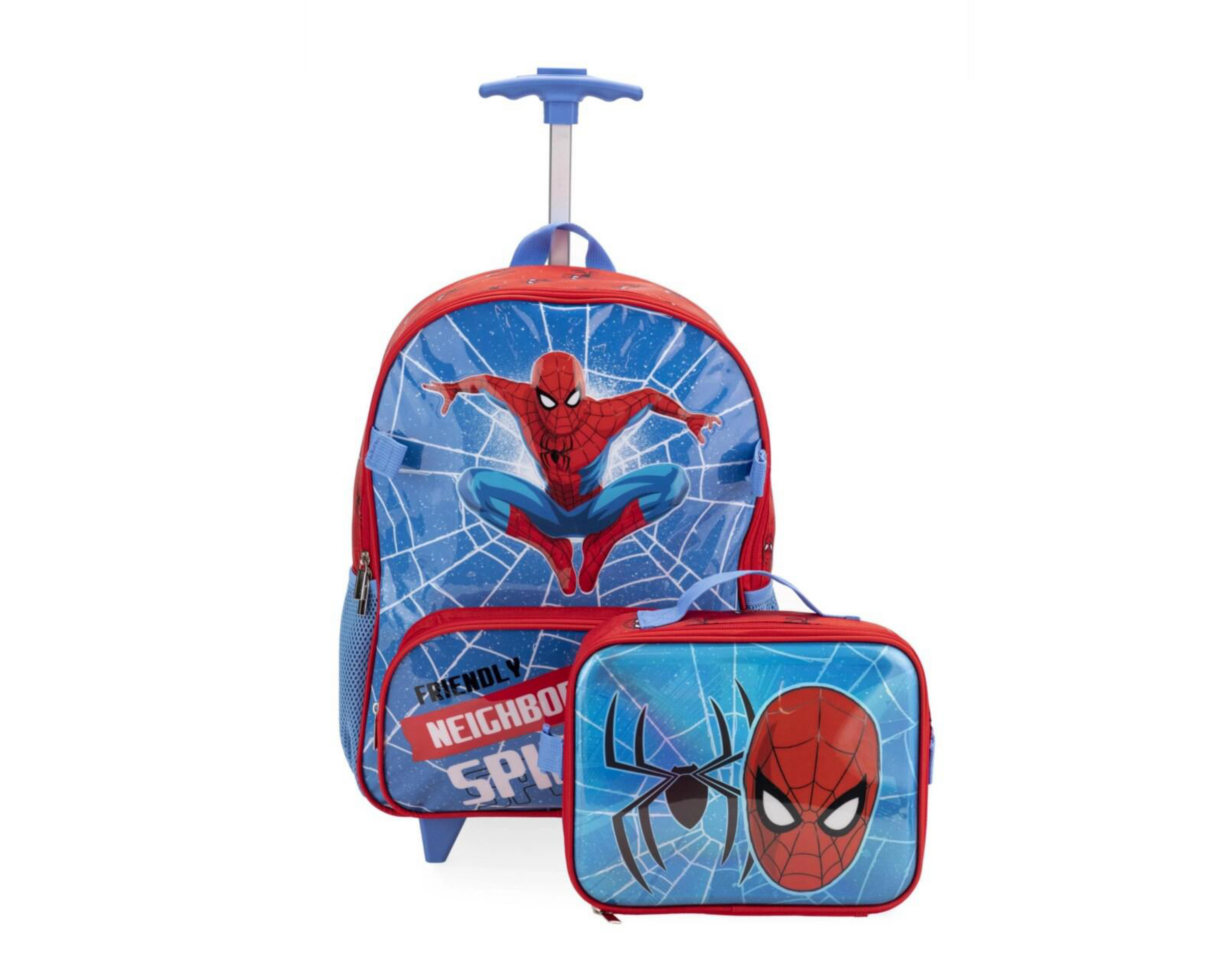 Foto 2 pulgar | Mochila con Ruedas y Lonchera Marvel Spider-Man