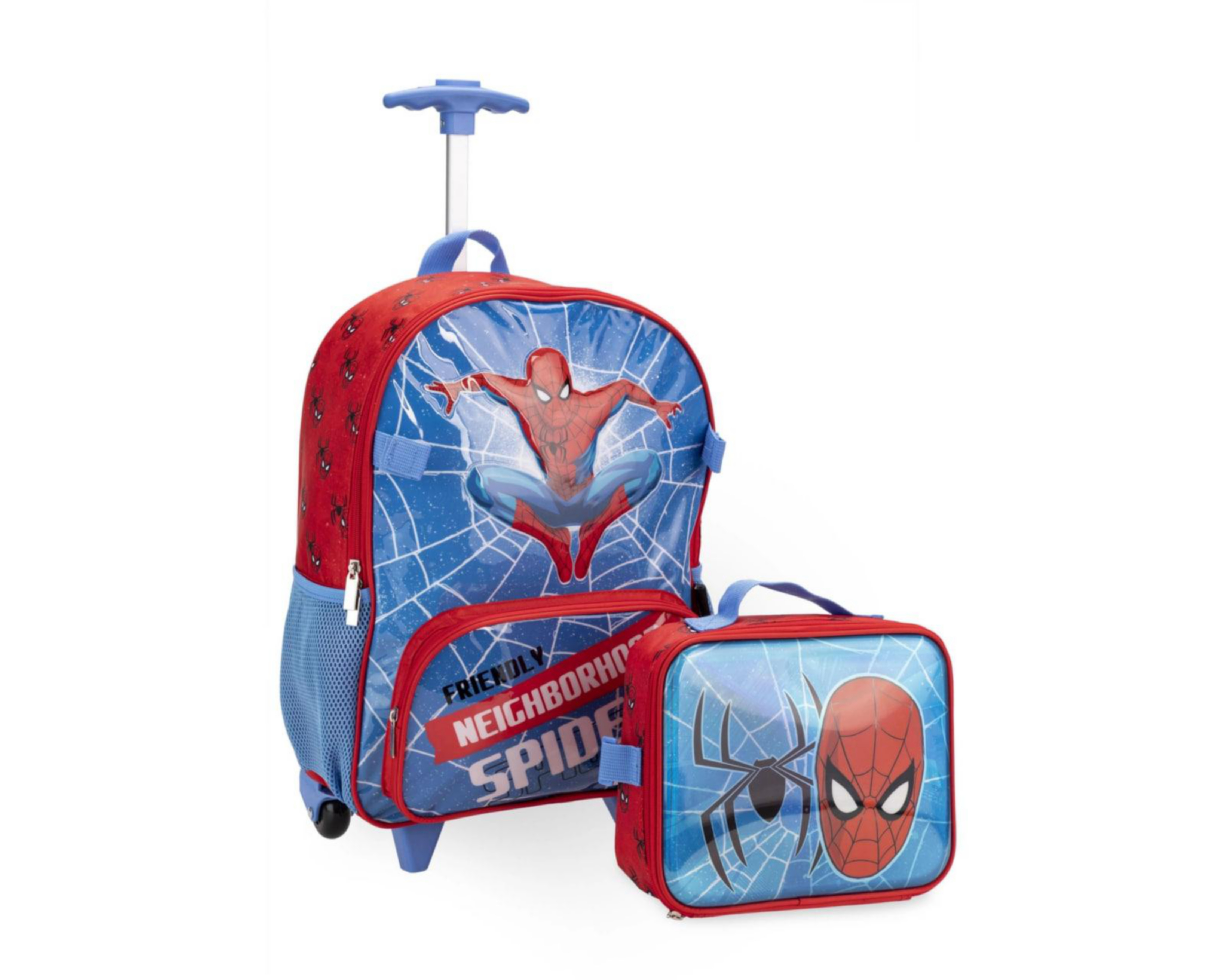 Foto 3 pulgar | Mochila con Ruedas y Lonchera Marvel Spider-Man