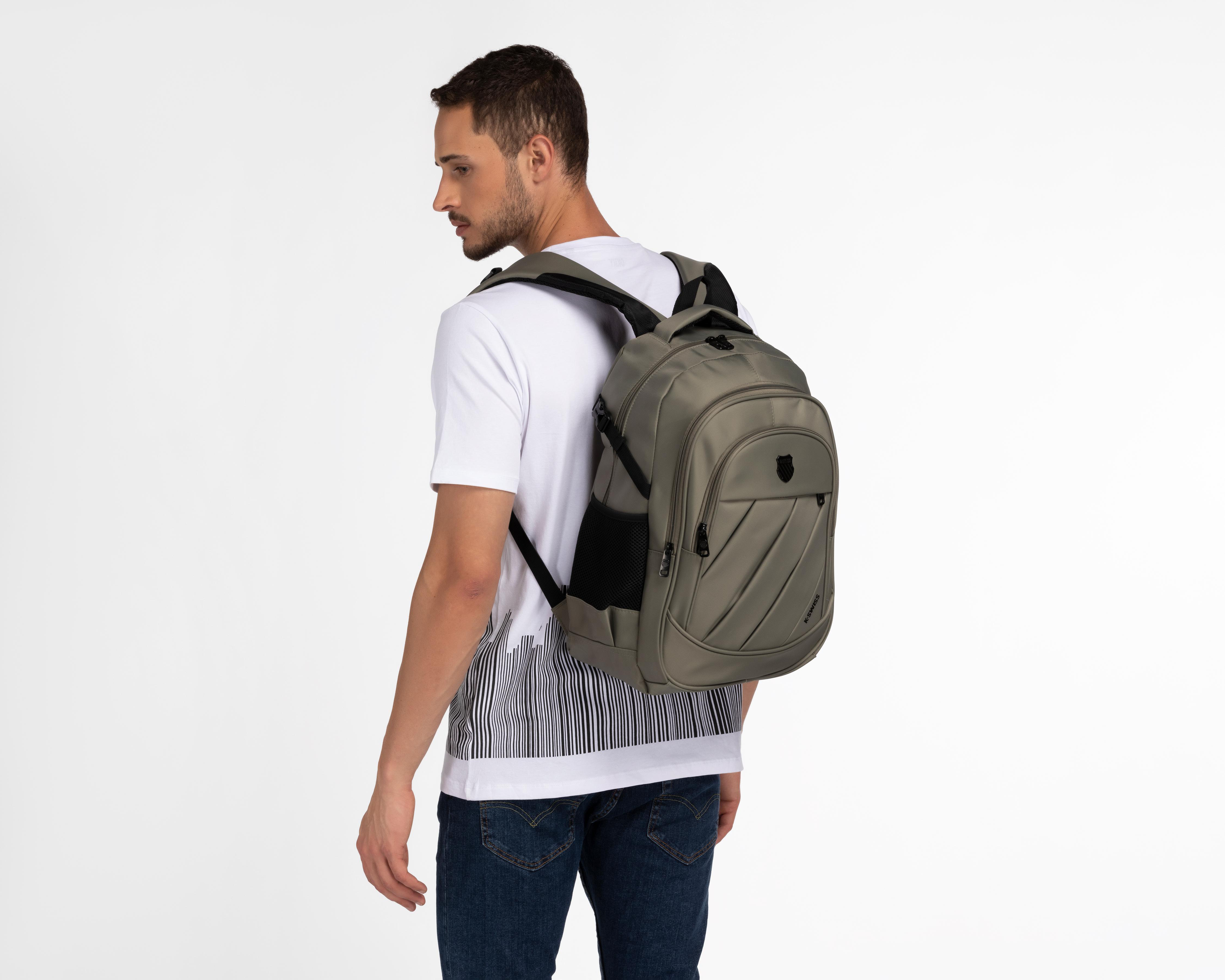 Foto 9 pulgar | Mochila K-Swiss Gris