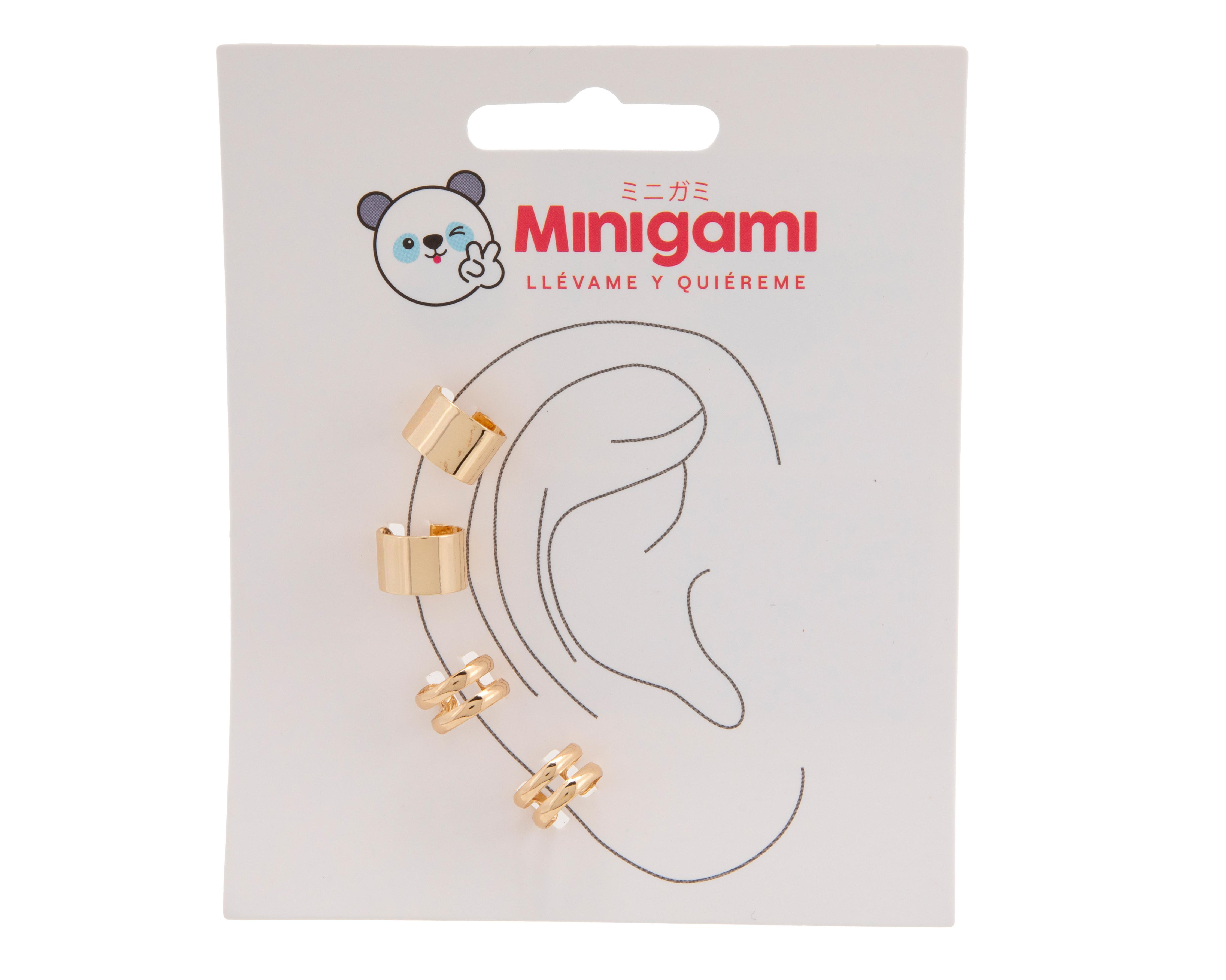 Aretes Minigami Dorados