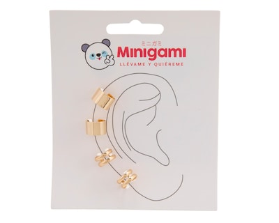 Foto 1 | Aretes Minigami Dorados