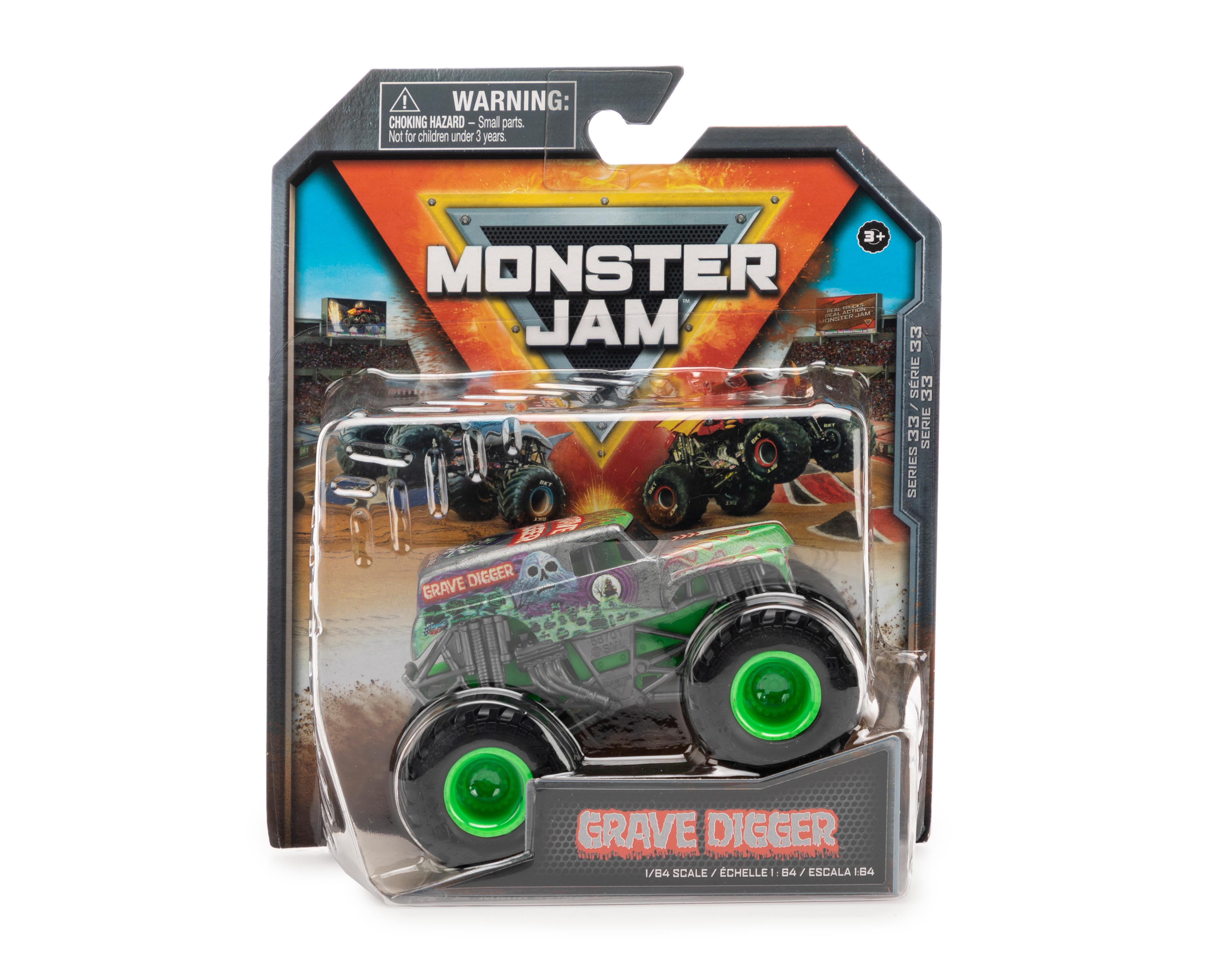 Foto 2 pulgar | Grave Digger Monster Jam Spin Master Serie 33