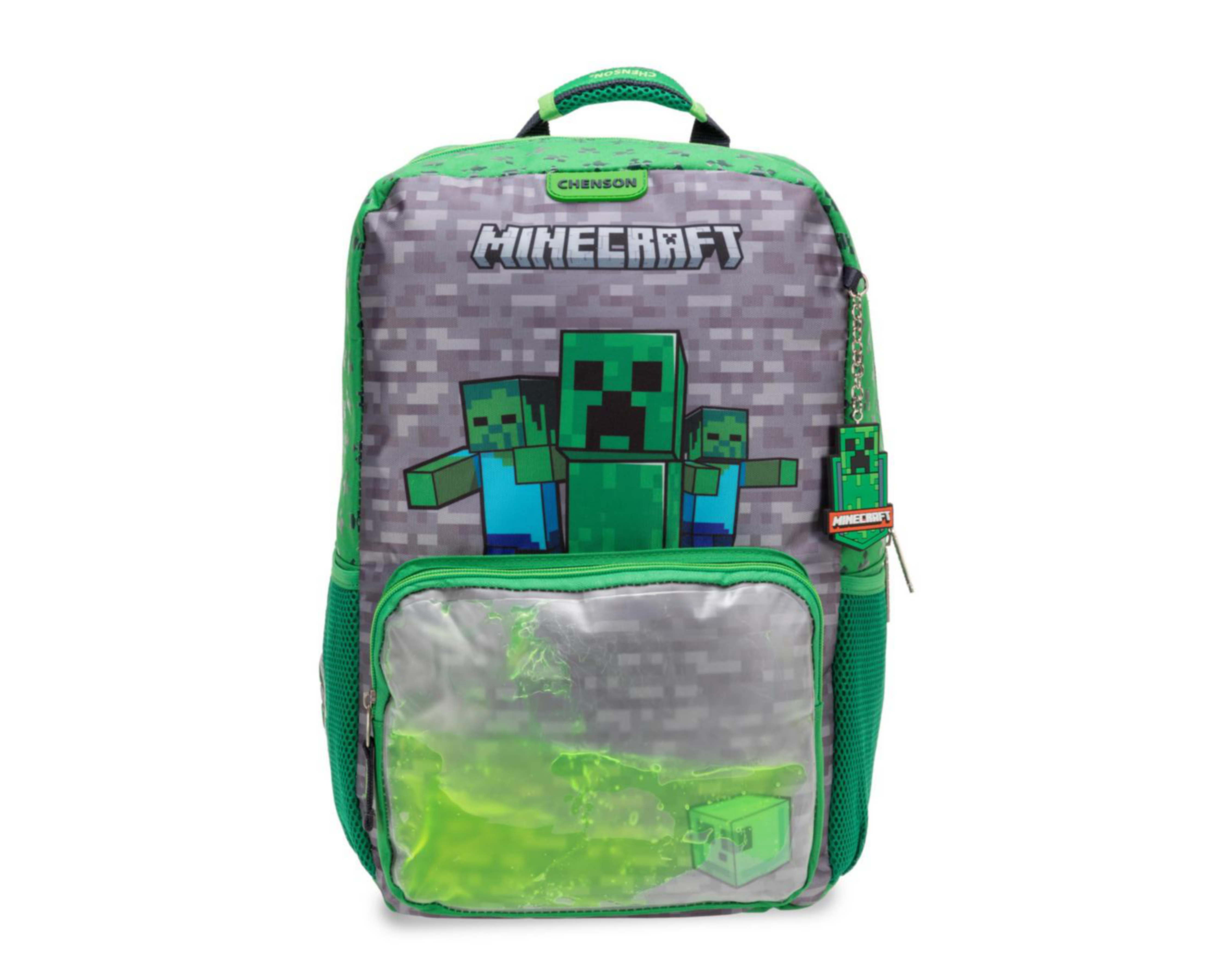 Foto 2 pulgar | Mochila Minecraft Verde