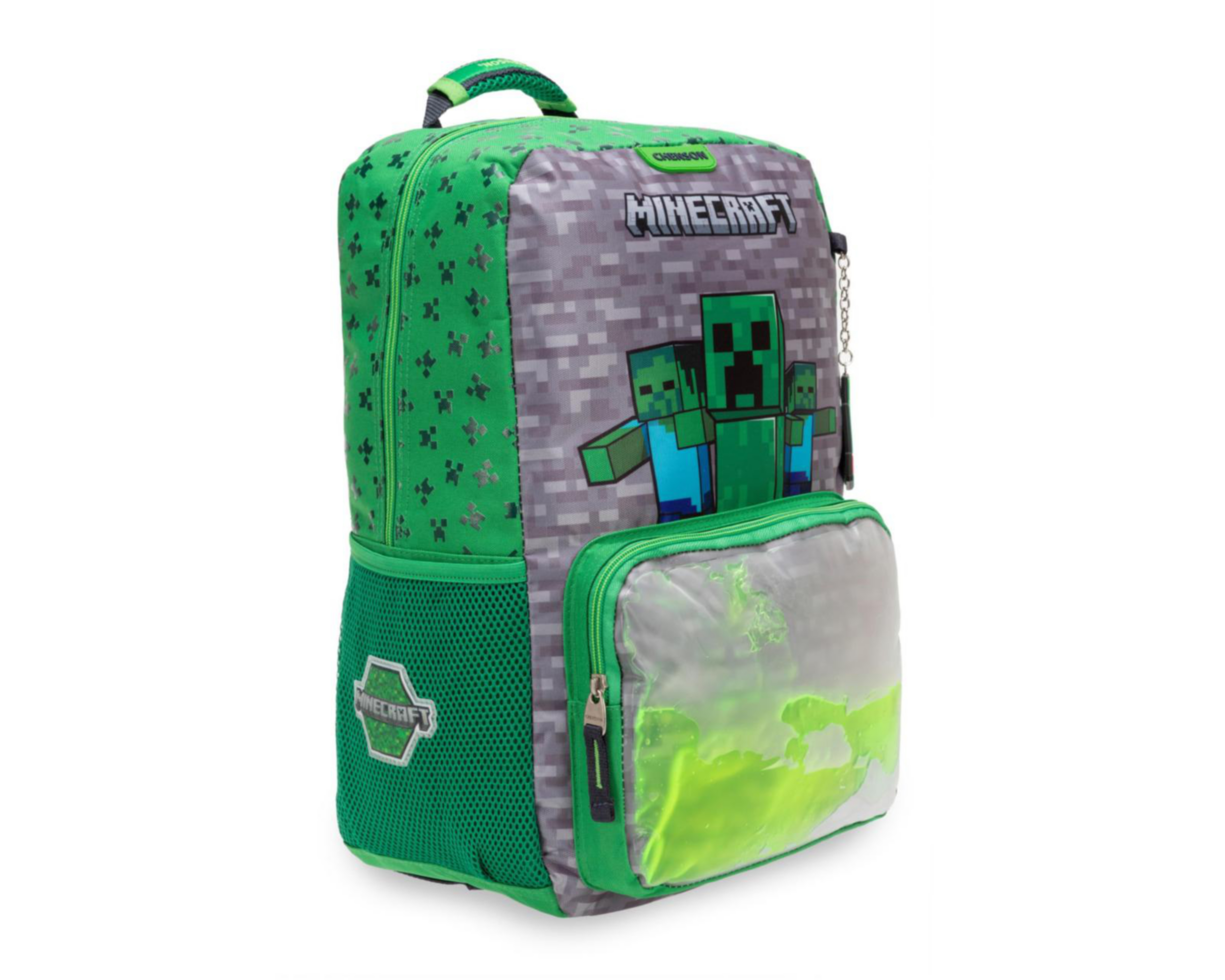 Foto 3 pulgar | Mochila Minecraft Verde