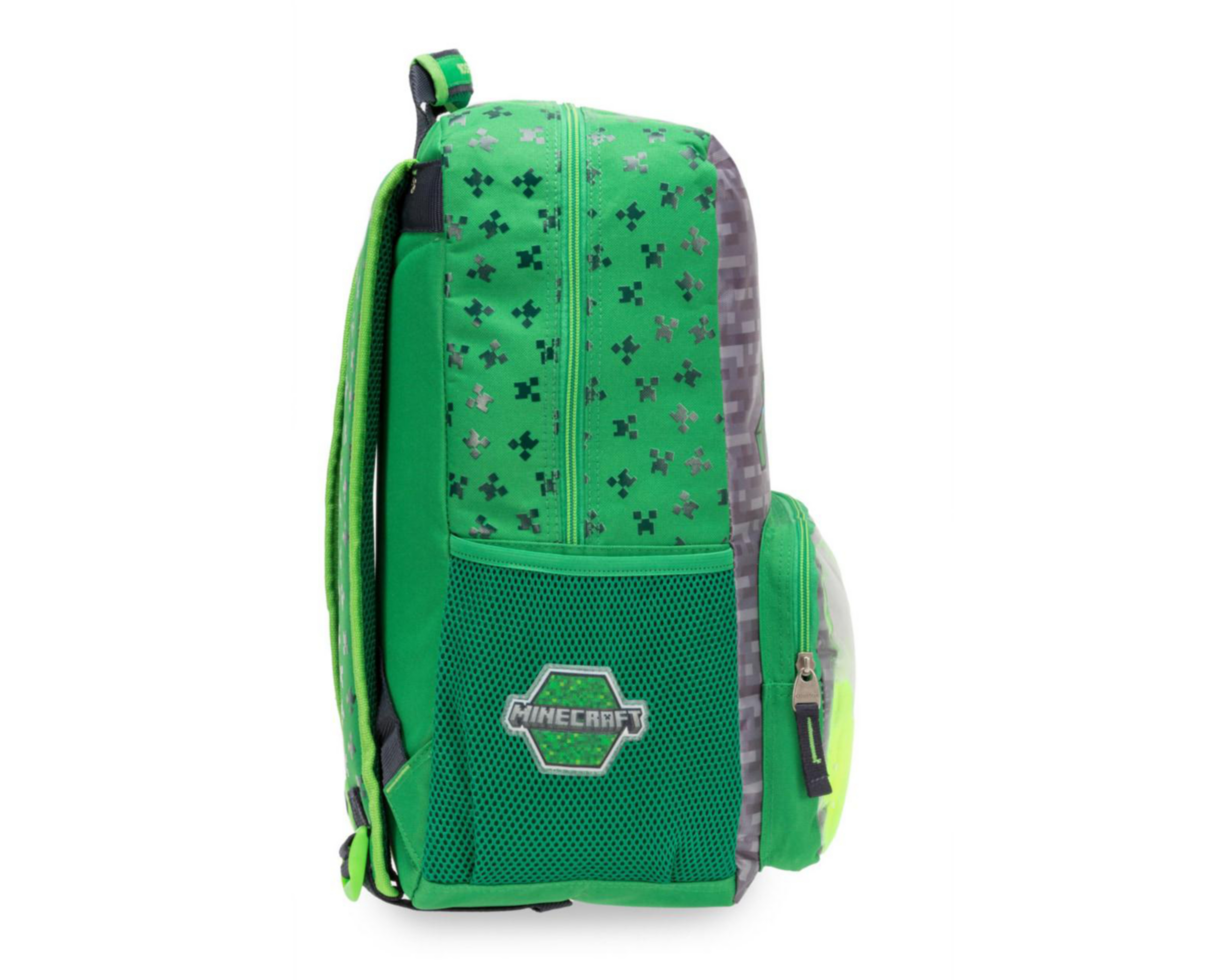 Foto 4 pulgar | Mochila Minecraft Verde