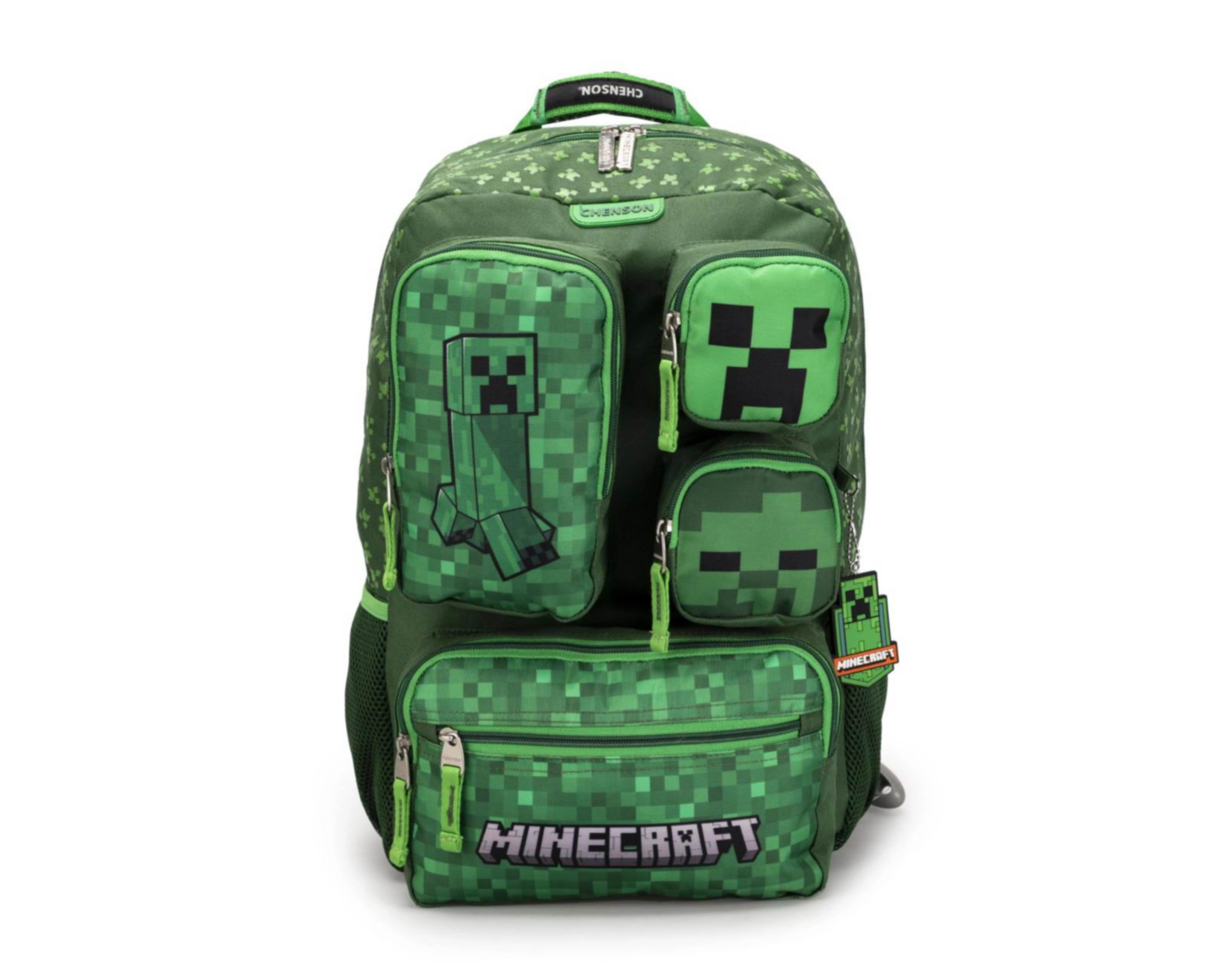 Foto 2 pulgar | Mochila Minecraft Verde