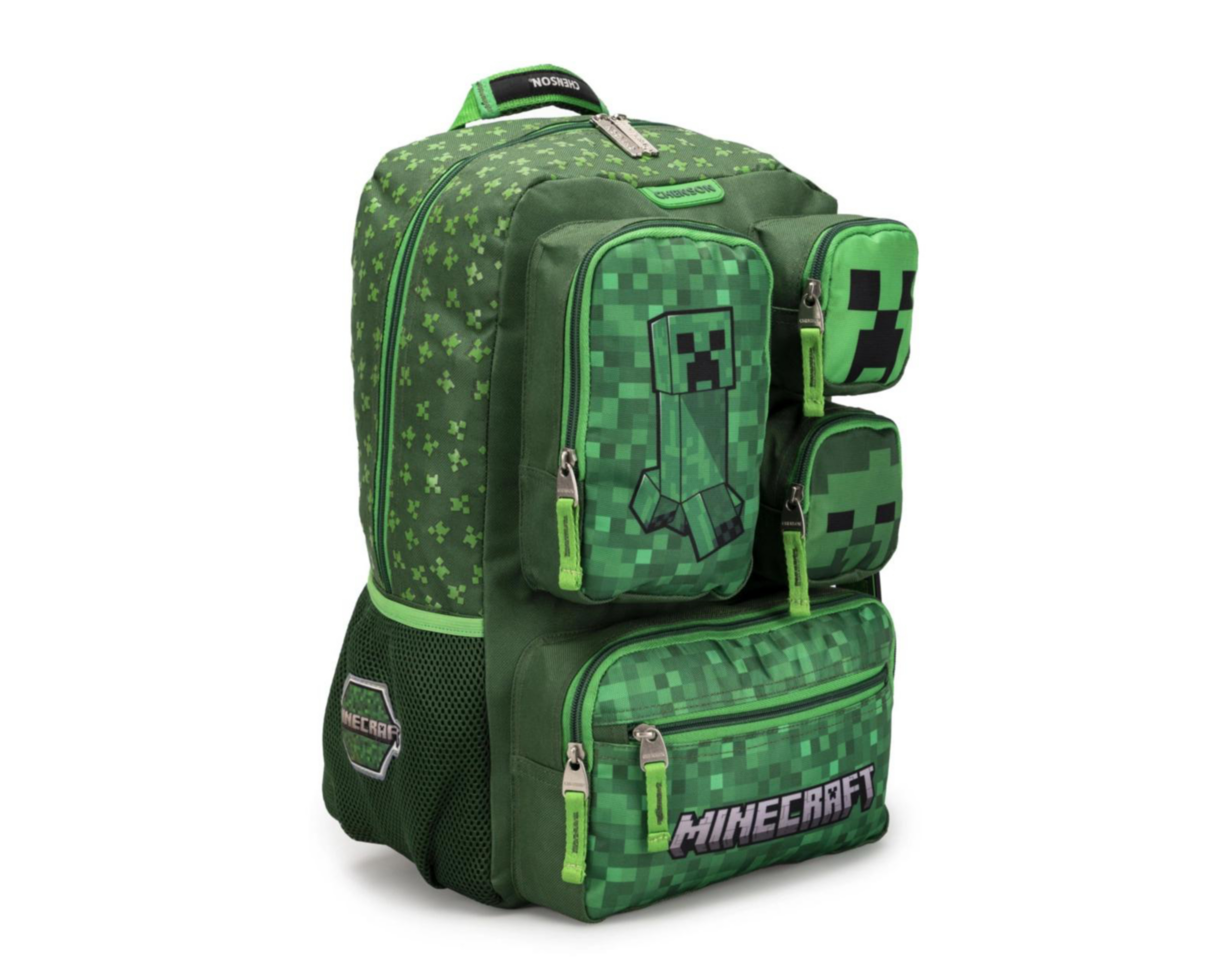 Foto 3 pulgar | Mochila Minecraft Verde