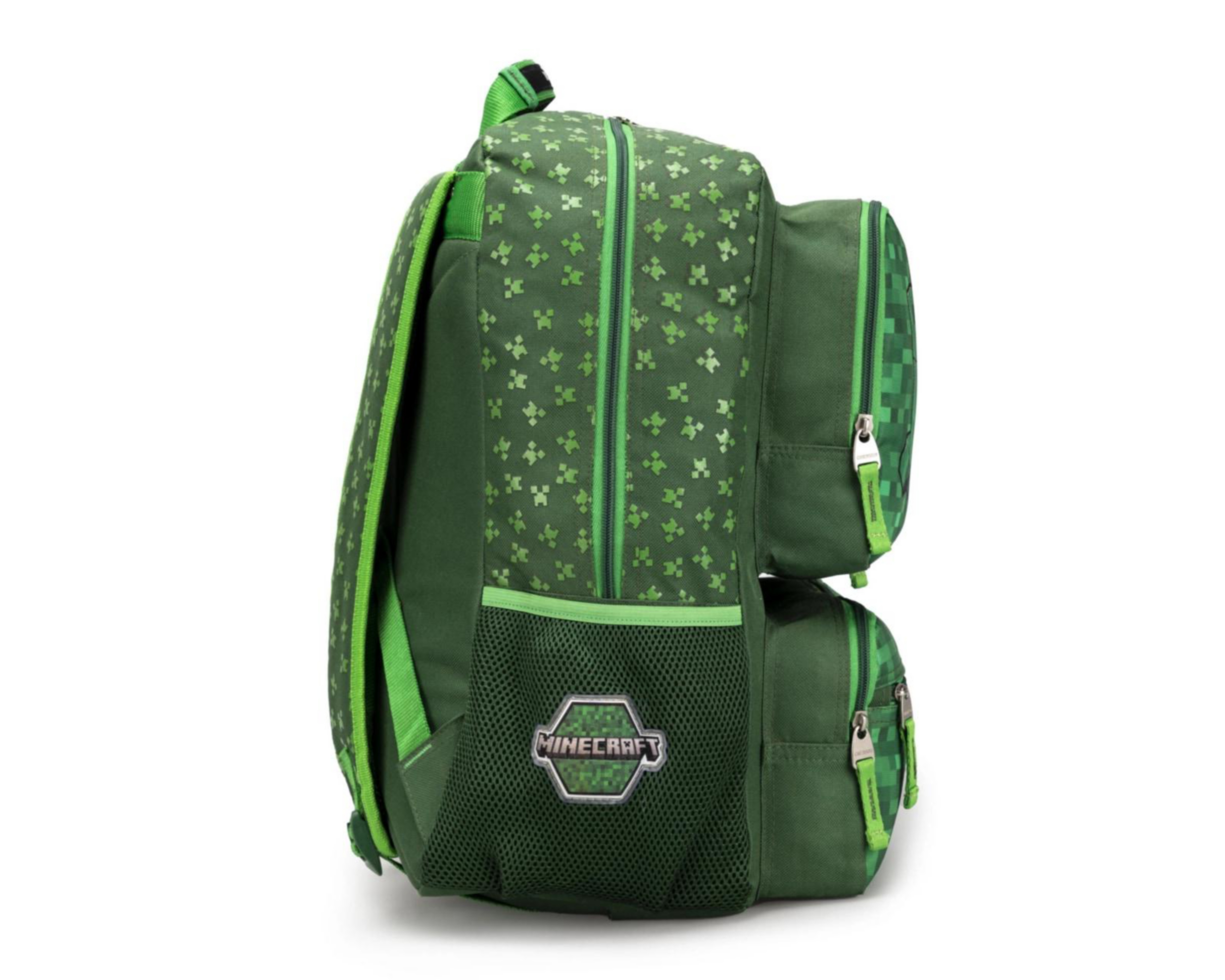 Foto 4 pulgar | Mochila Minecraft Verde