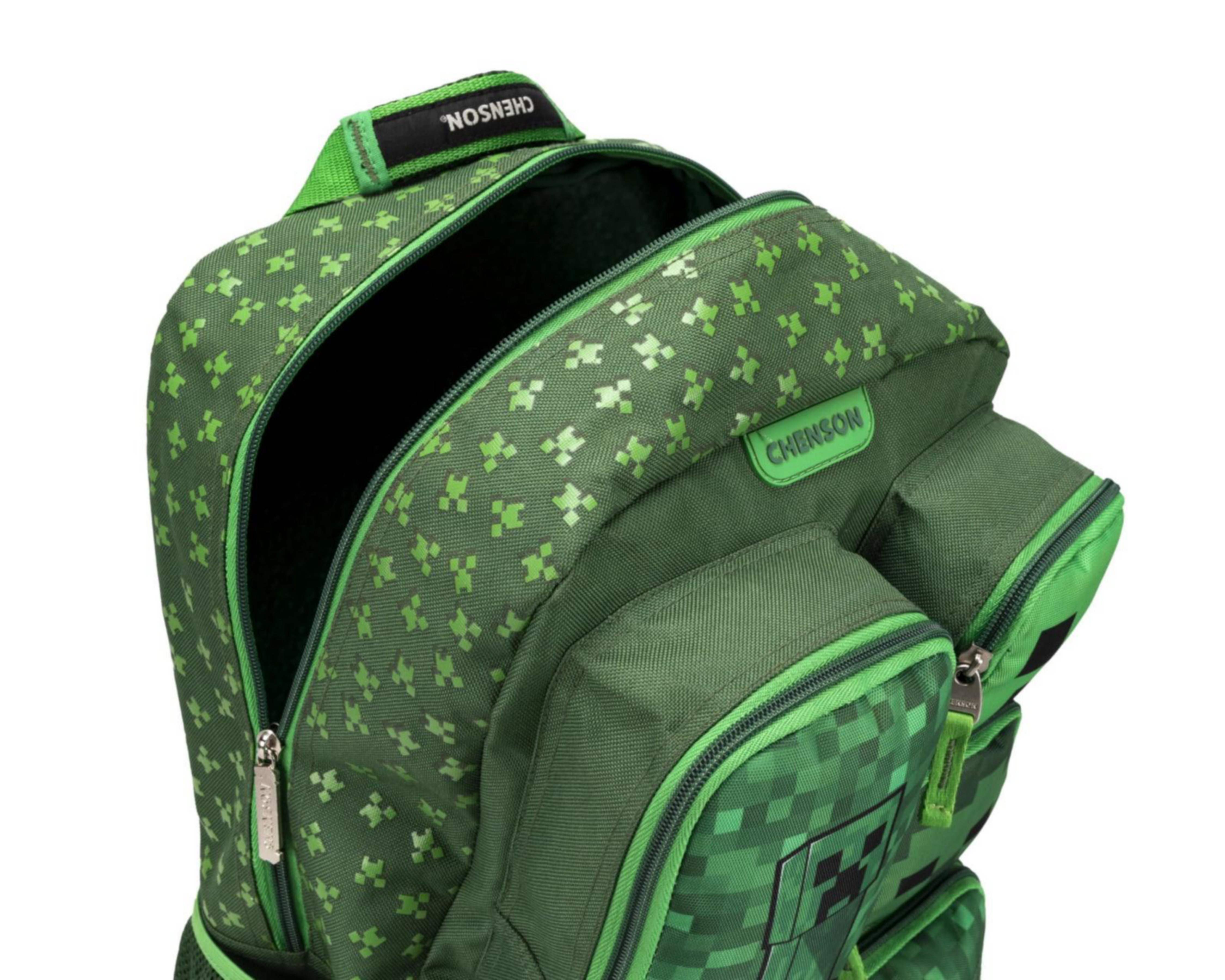 Foto 7 pulgar | Mochila Minecraft Verde