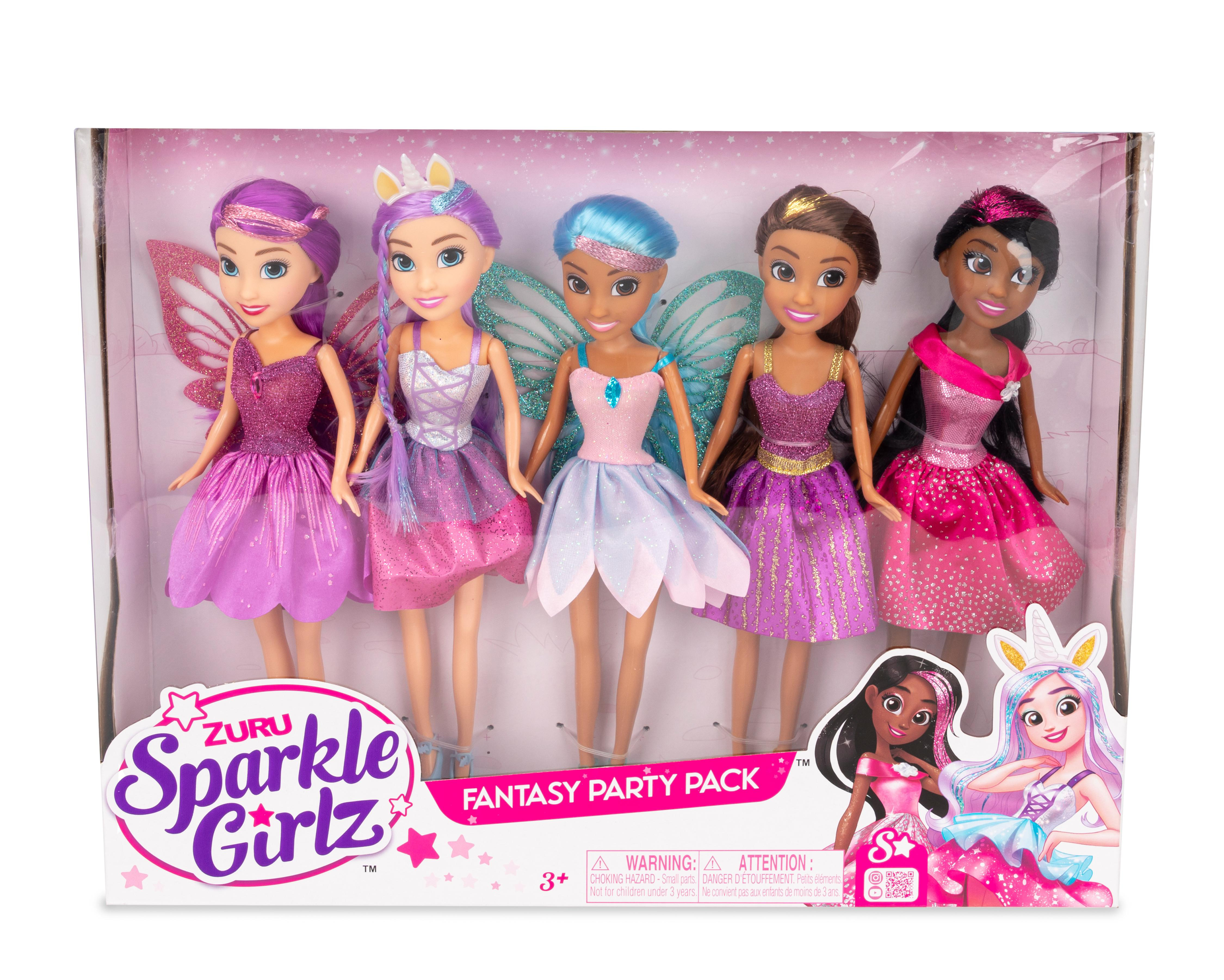 Muñeca Zuru Sparkle Girlz Fantasy Party Pack 5 Piezas